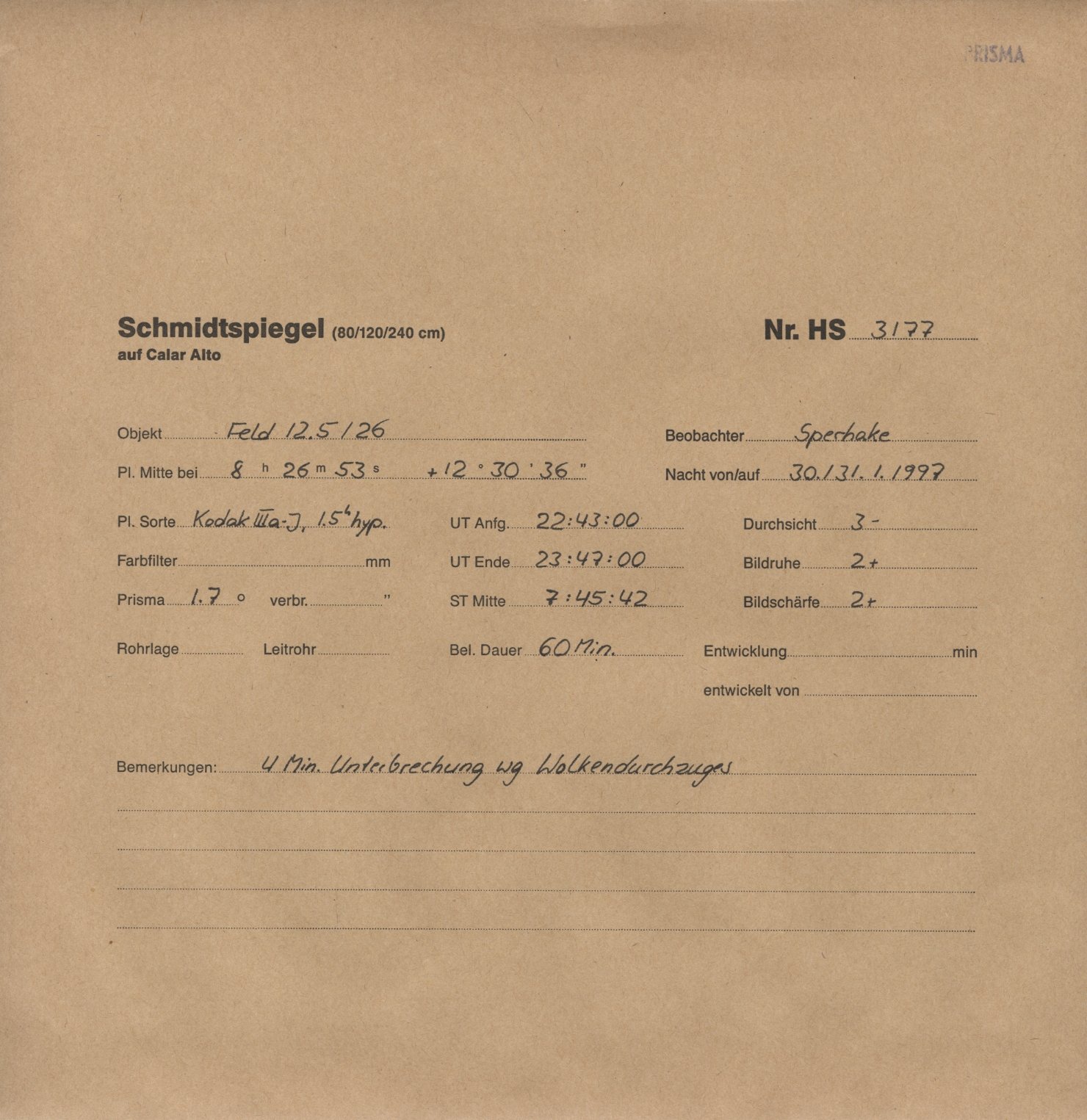 Plattenhuelle HS03177