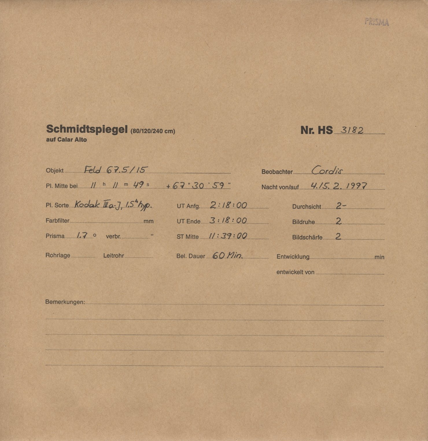 Plattenhuelle HS03182