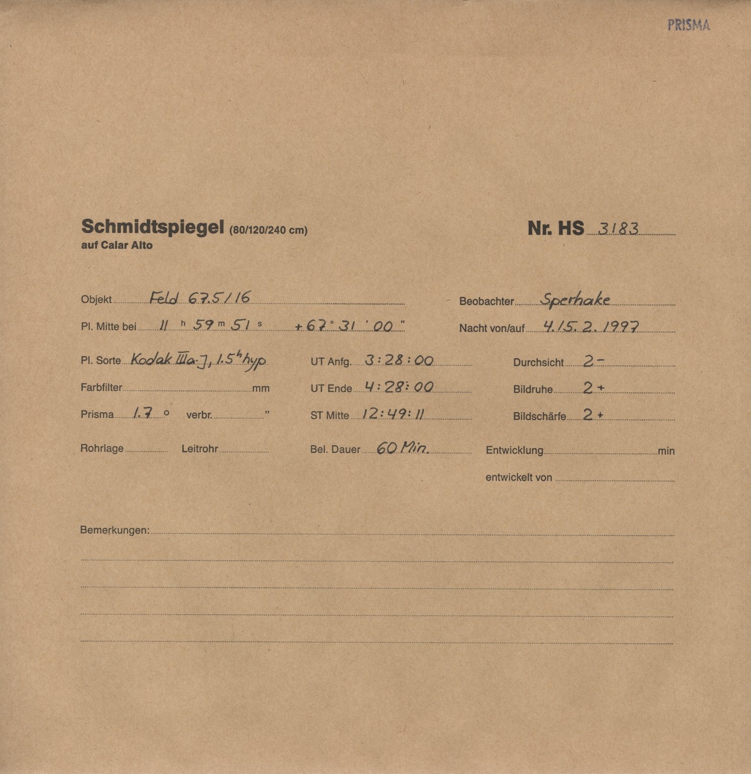Plattenhuelle HS03183