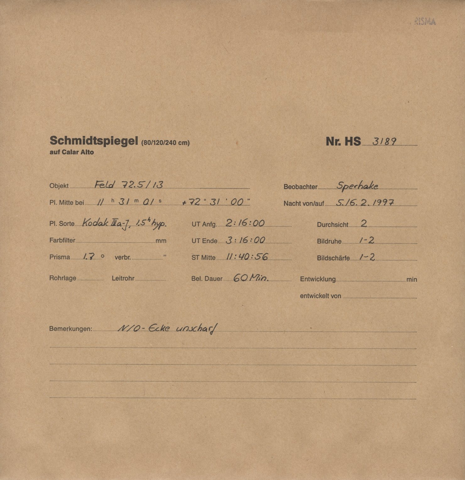 Plattenhuelle HS03189