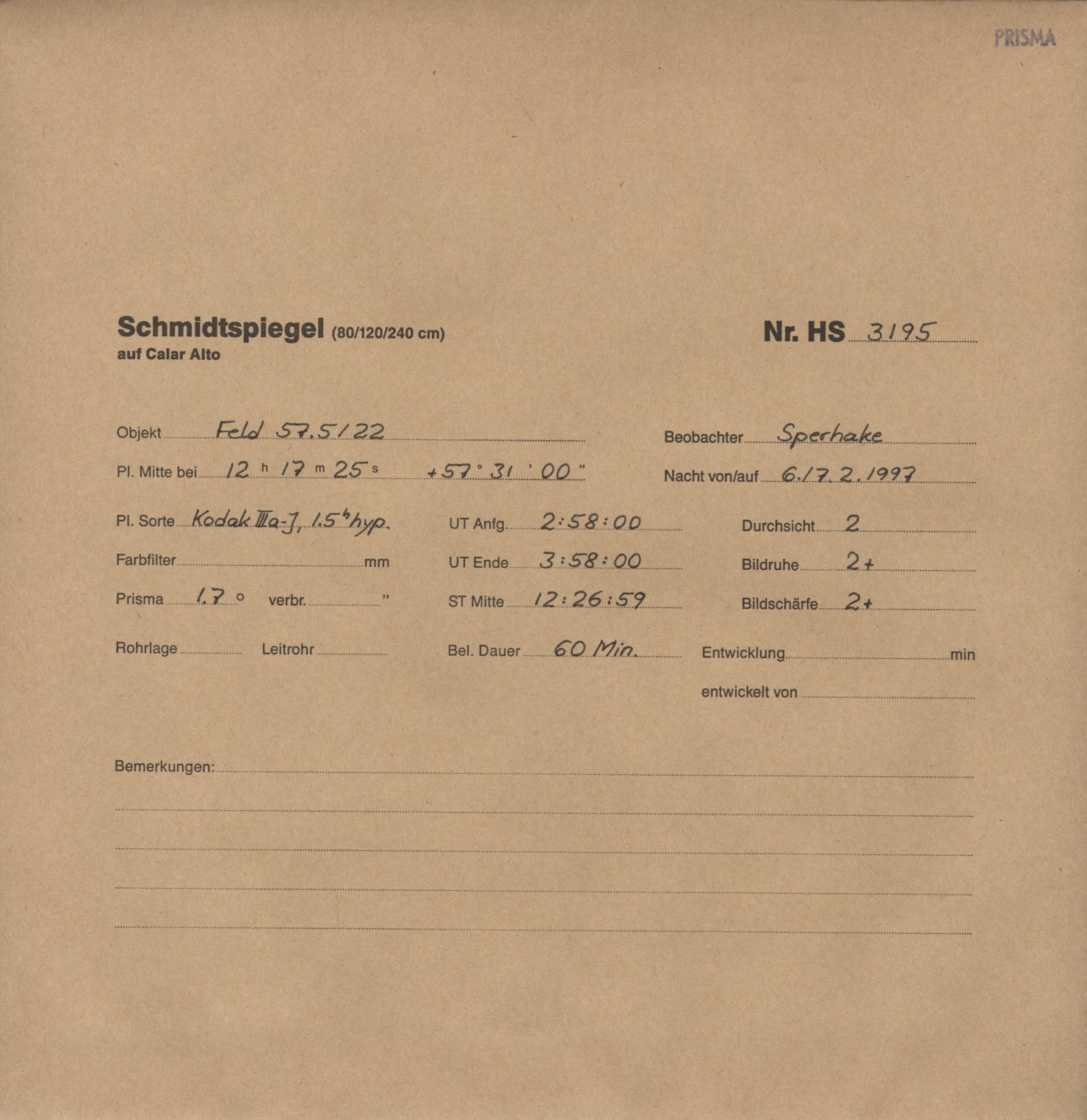 Plattenhuelle HS03195