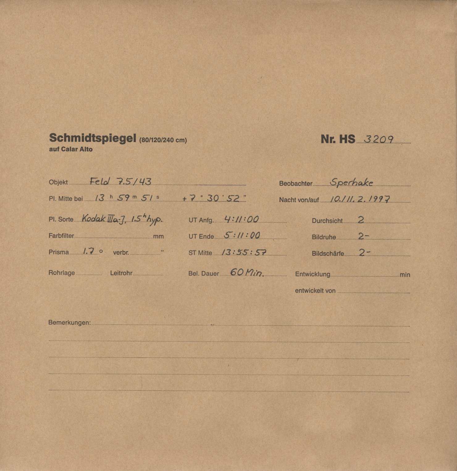 Plattenhuelle HS03209