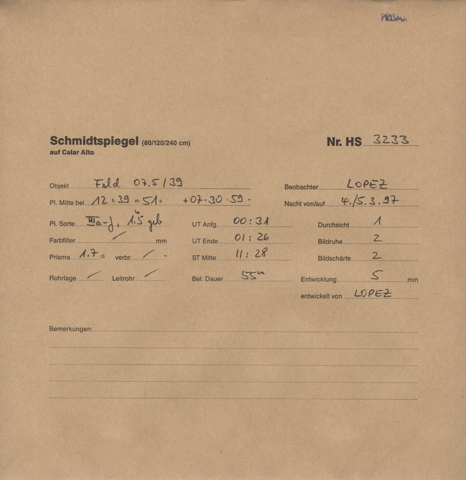 Plattenhuelle HS03233