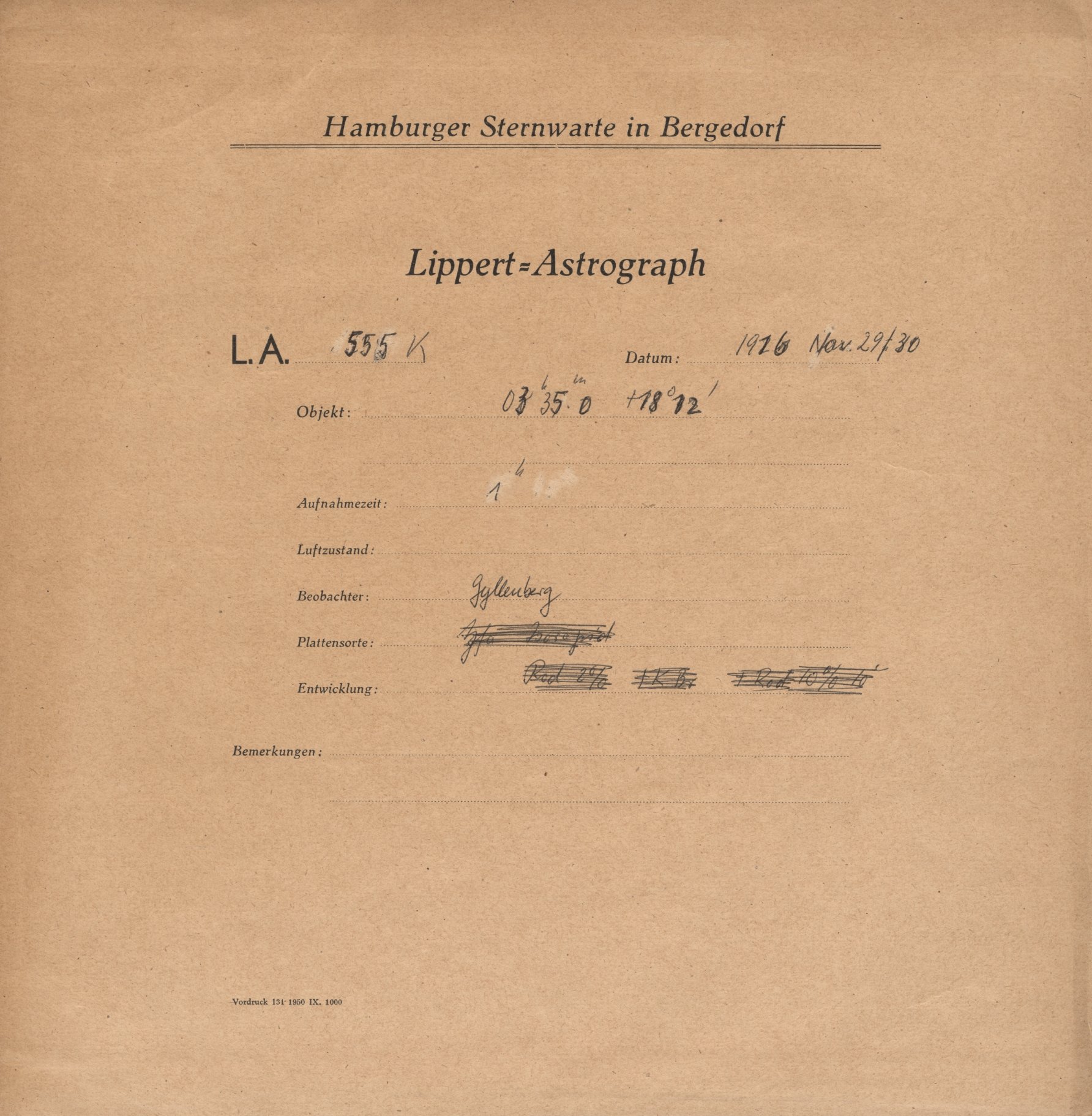 Plattenhuelle LA00555