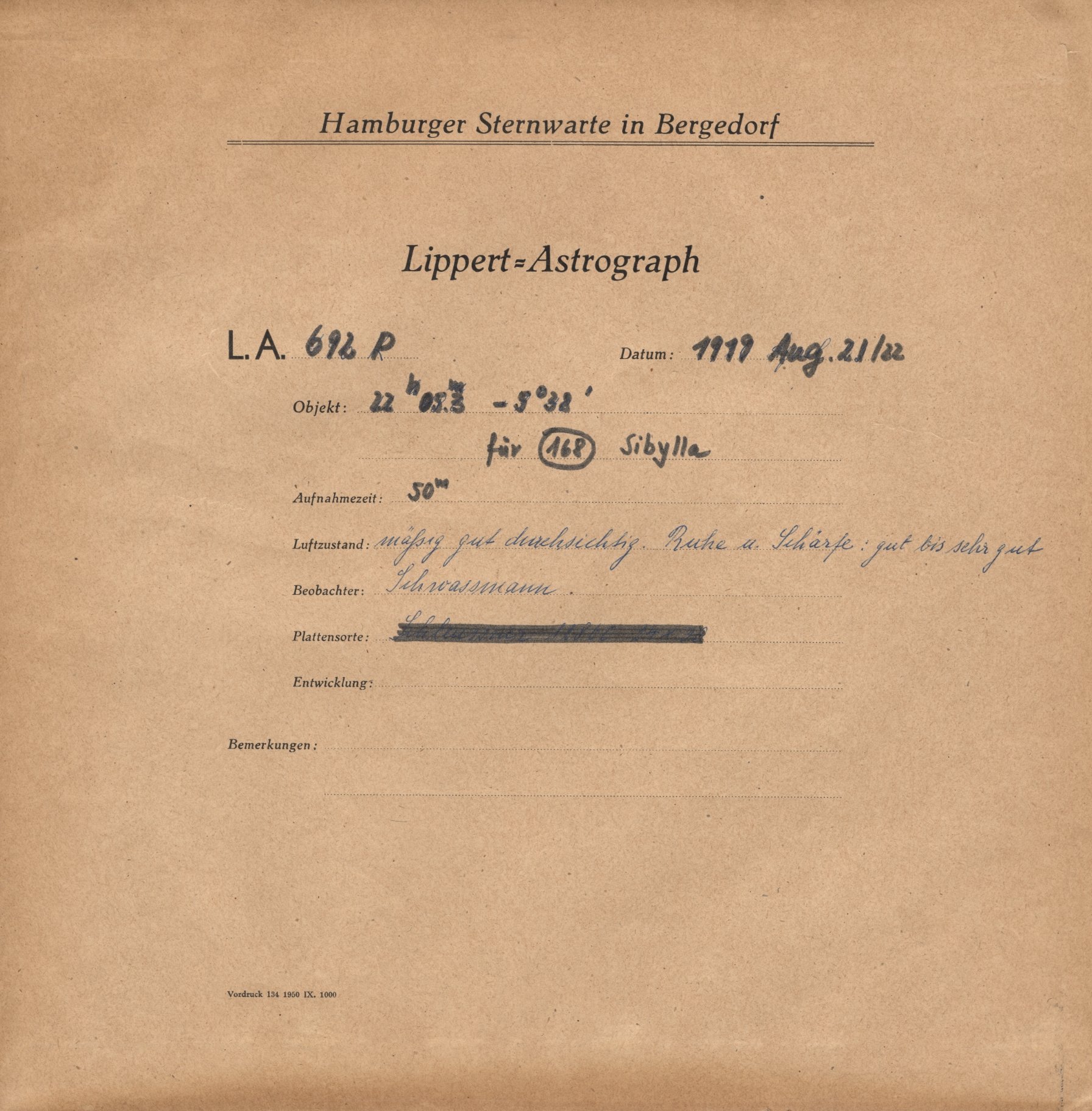Plattenhuelle LA00692