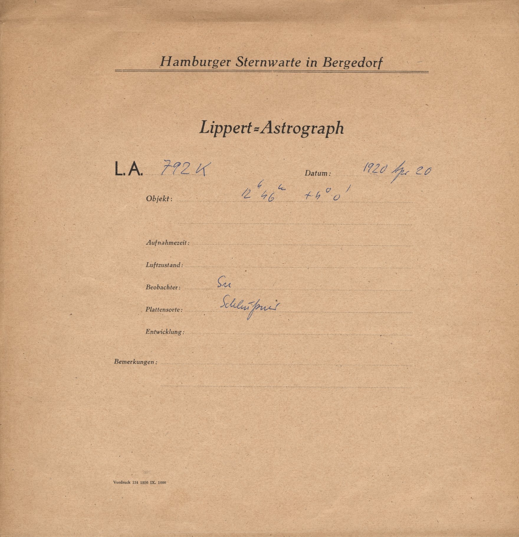 Plattenhuelle LA00792