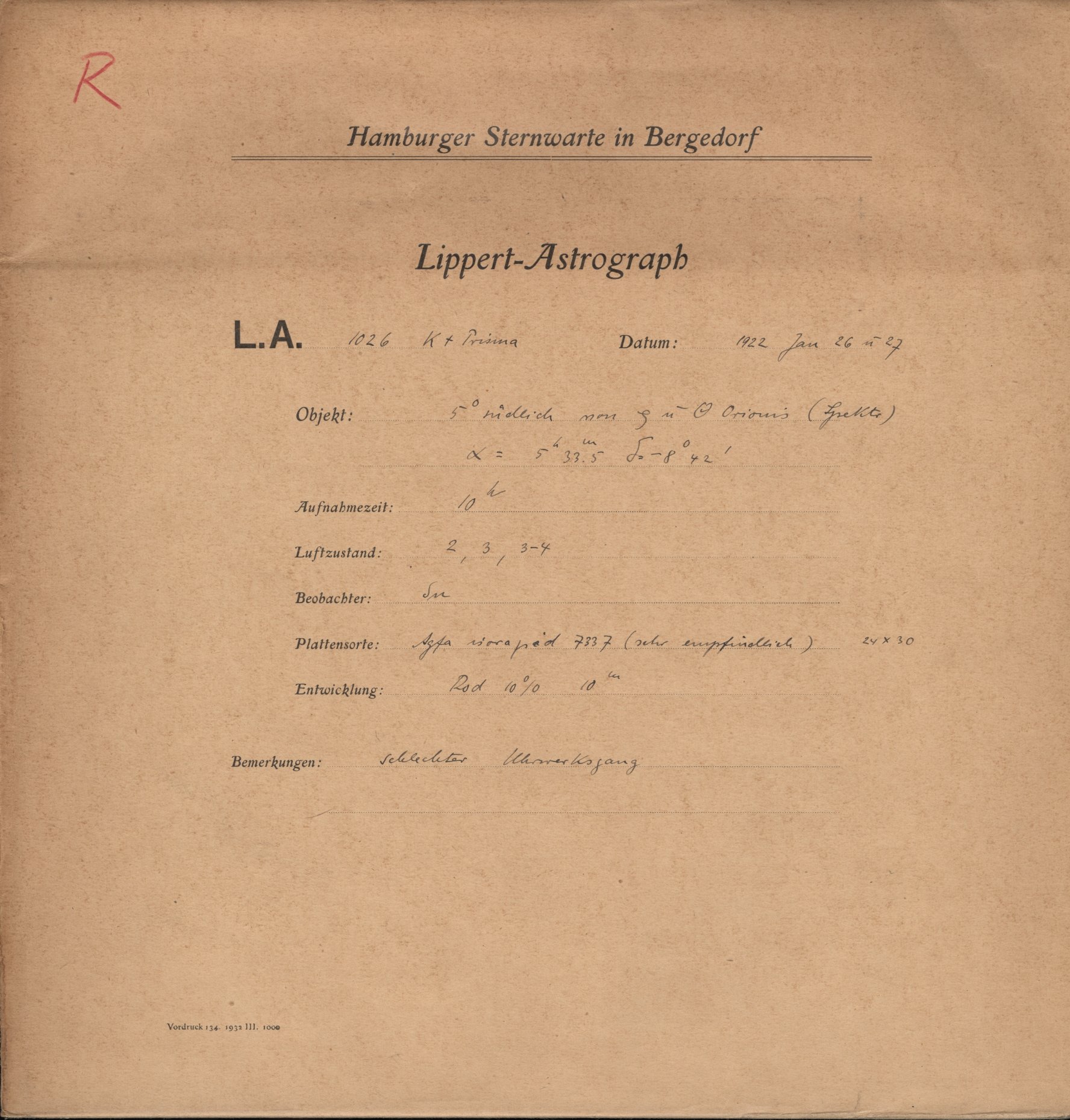 Plattenhuelle LA01026