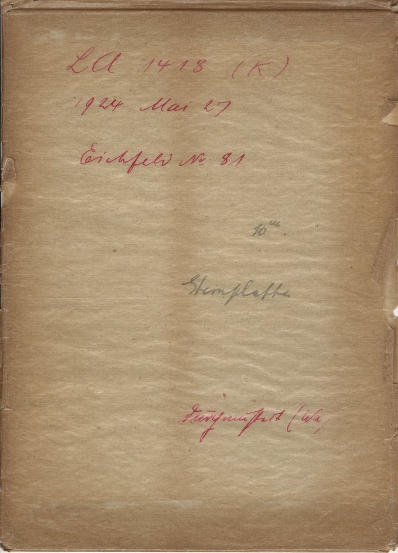 Plattenhuelle LA01418