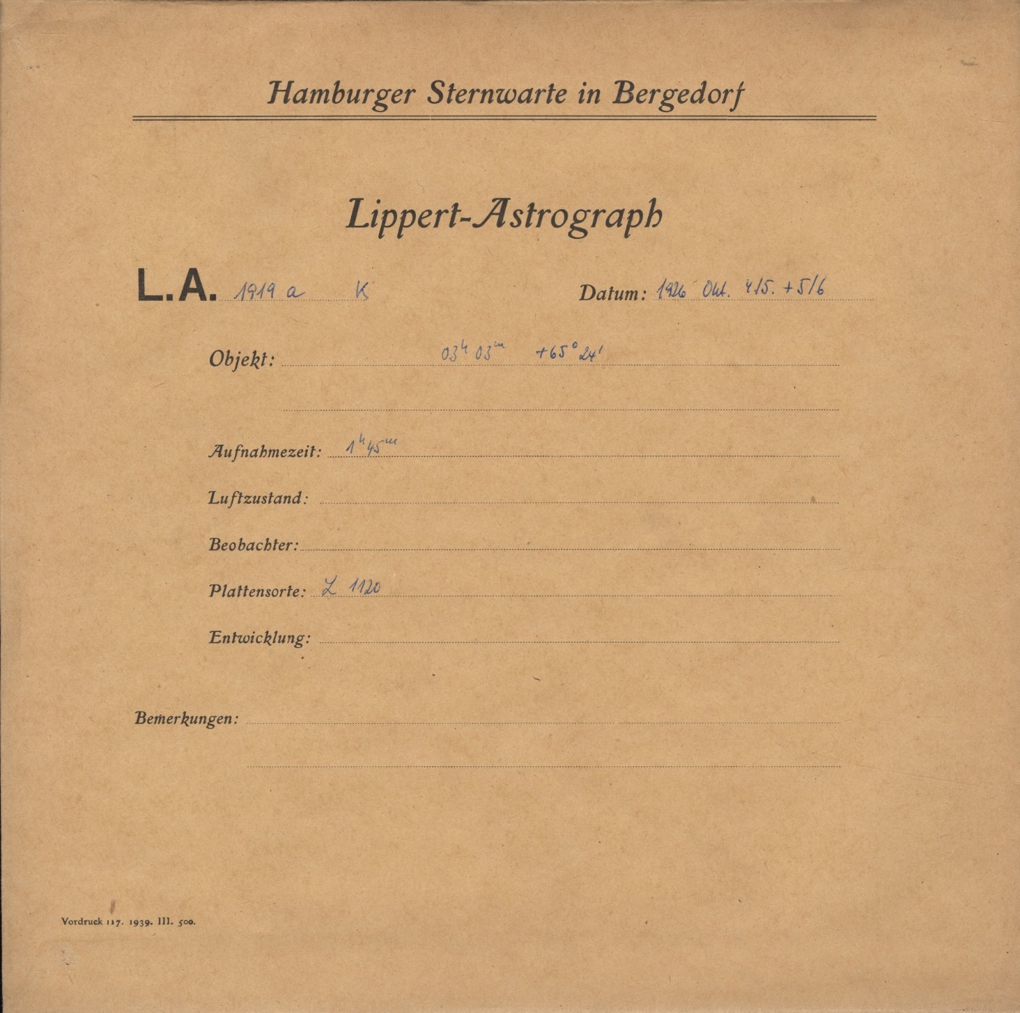 Plattenhuelle LA01919a