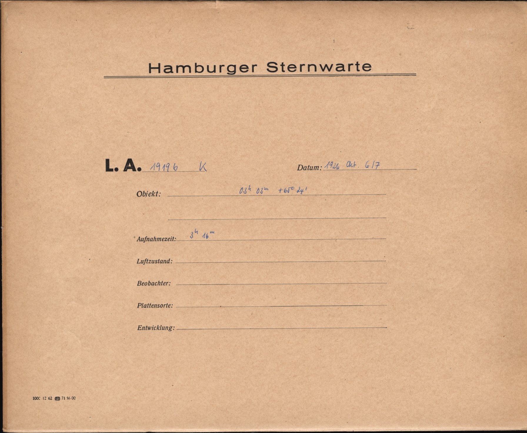 Plattenhuelle LA01919b