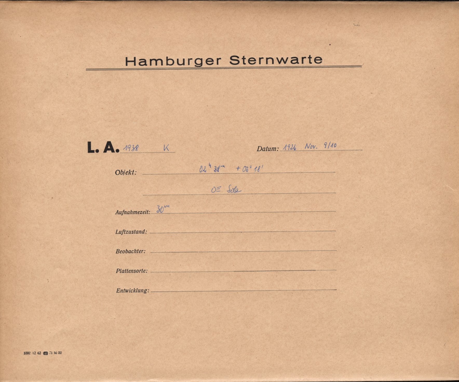 Plattenhuelle LA01938