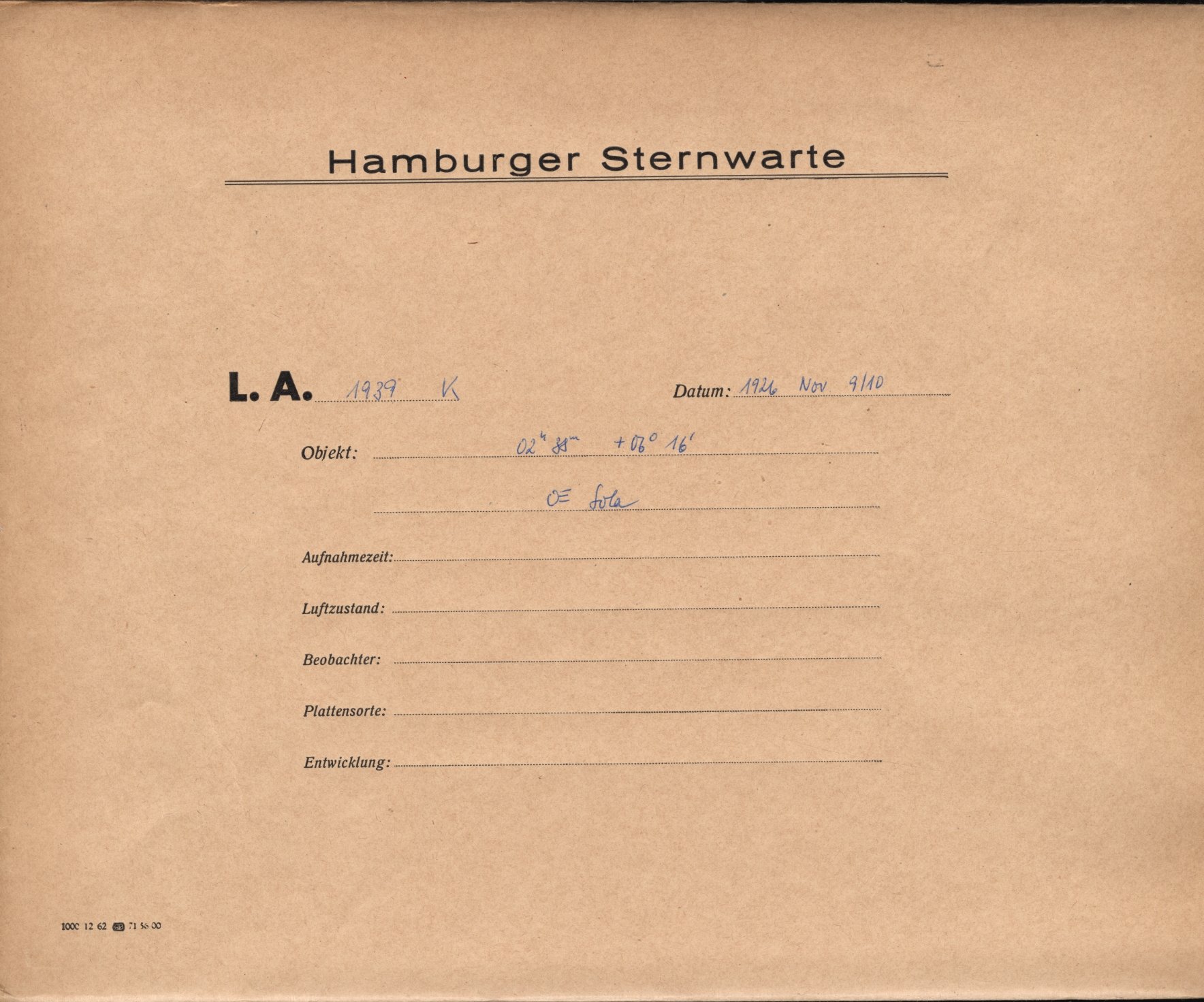Plattenhuelle LA01939