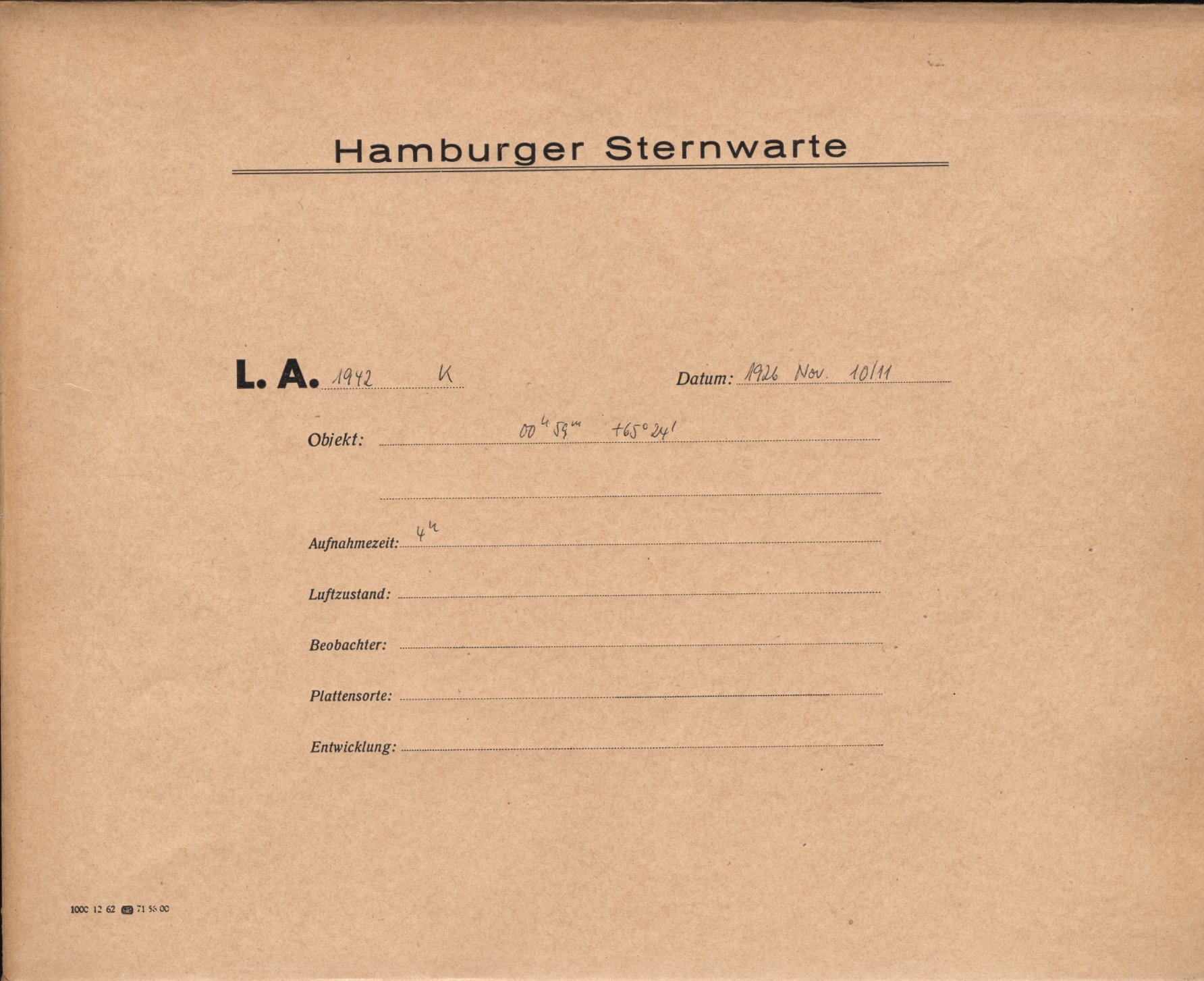 Plattenhuelle LA01942