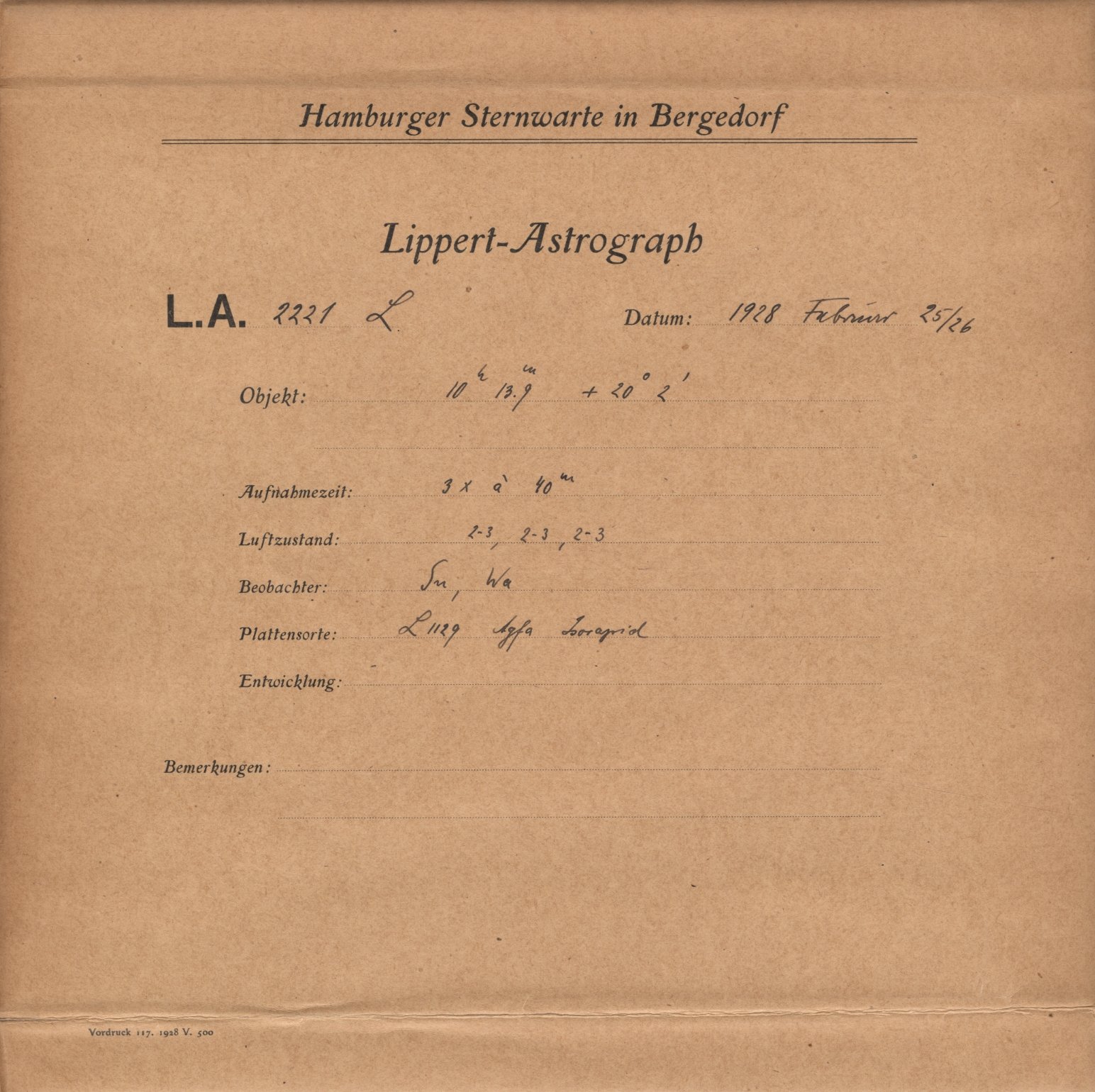 Plattenhuelle LA02221