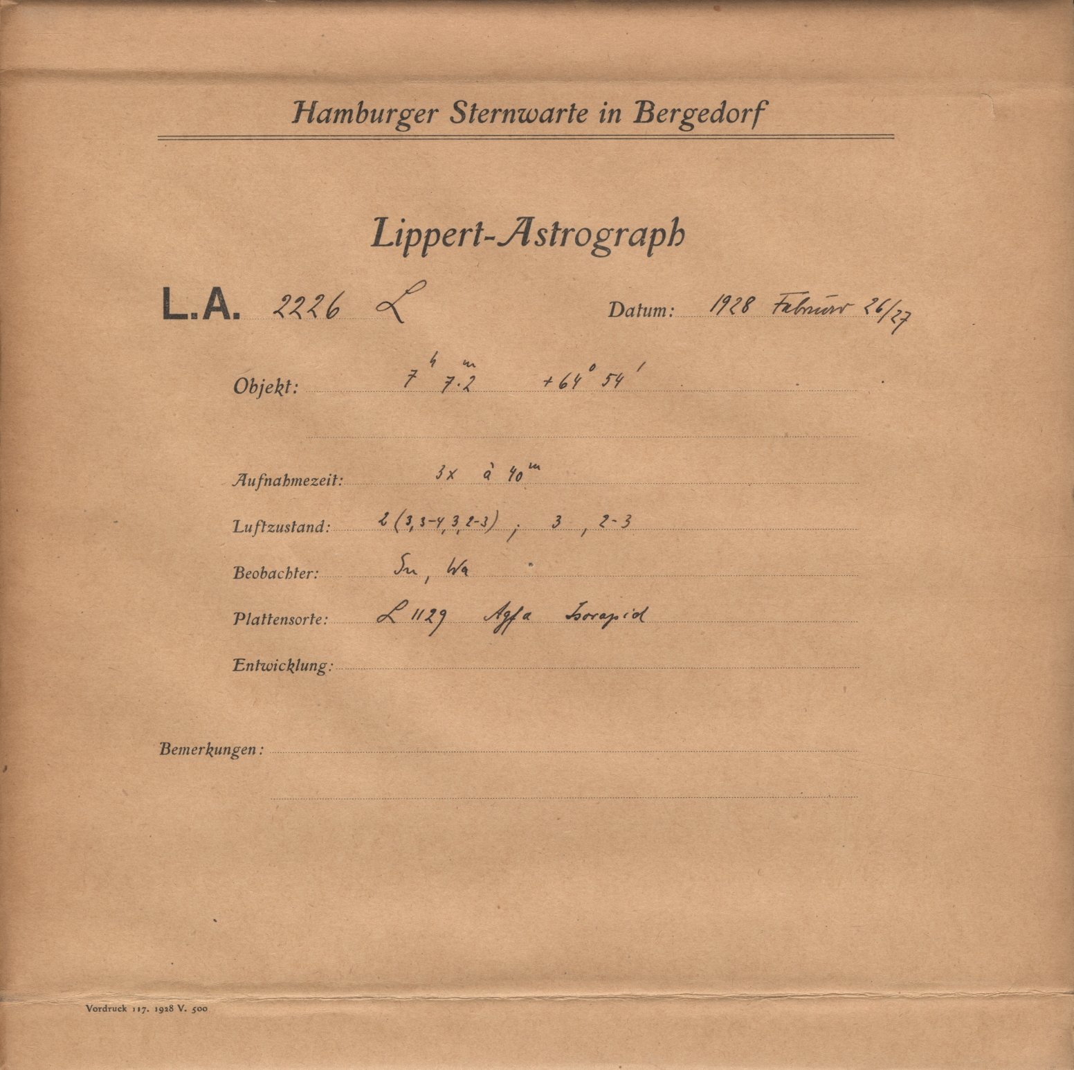 Plattenhuelle LA02226