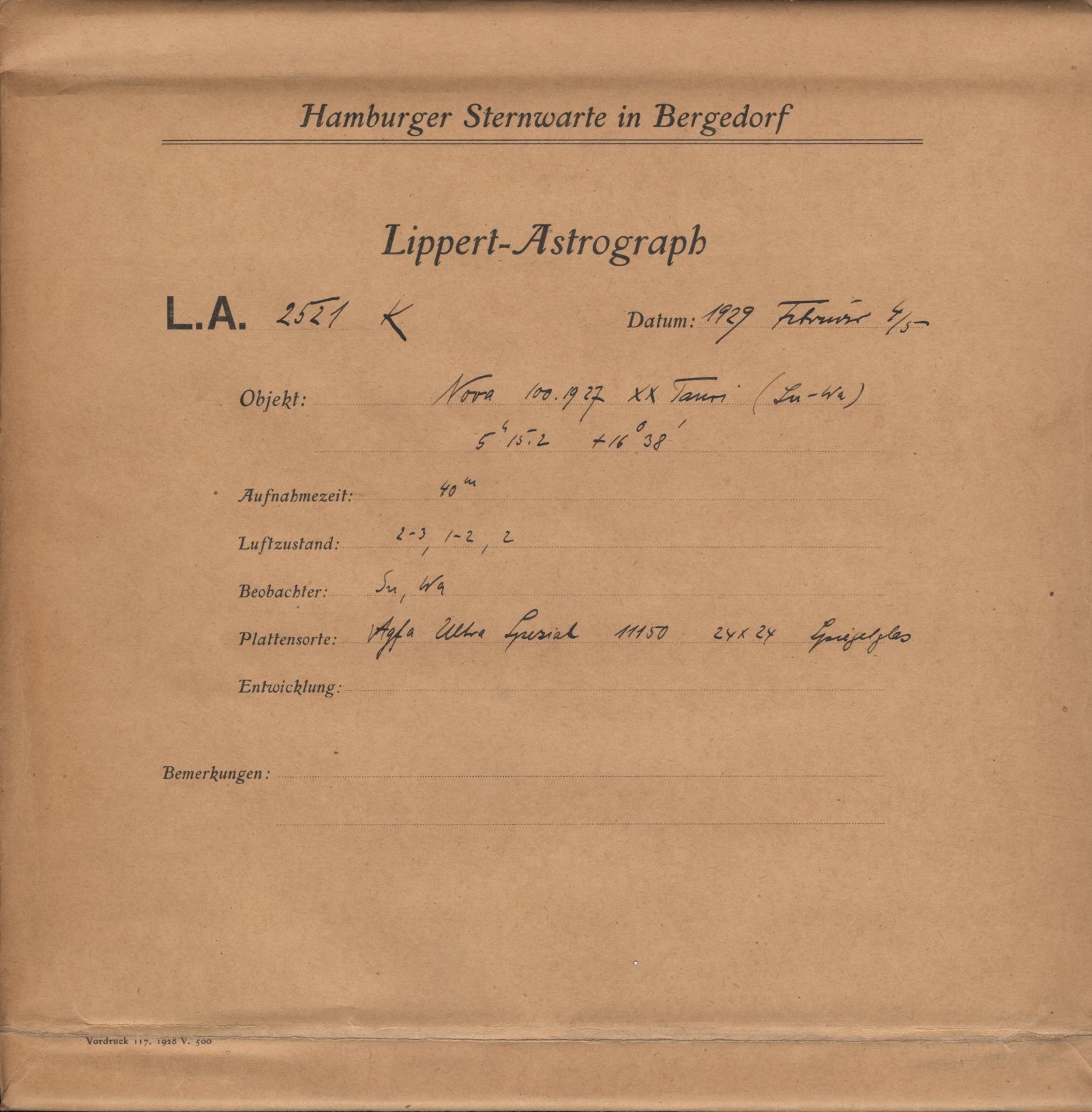 Plattenhuelle LA02521