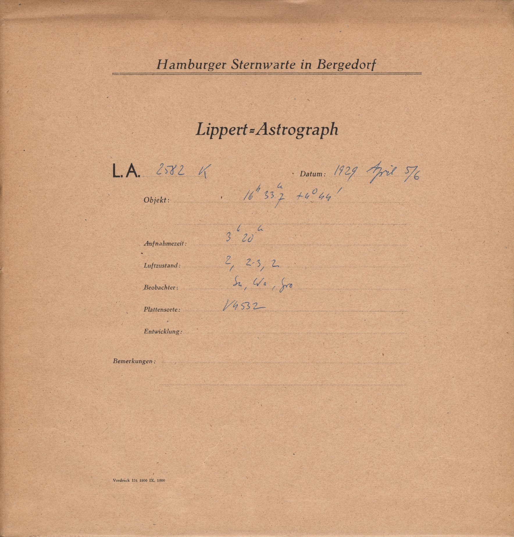 Plattenhuelle LA02582