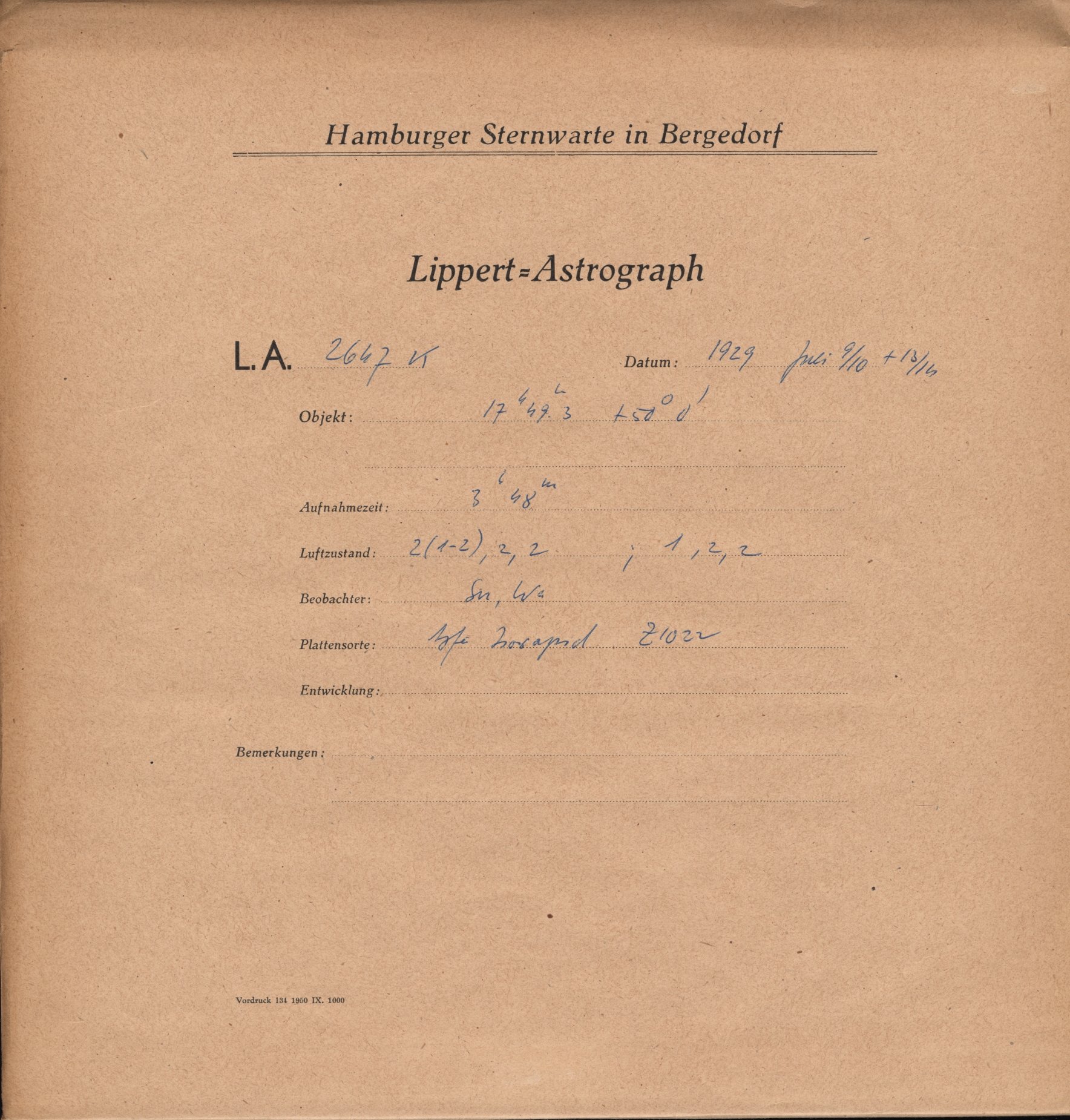 Plattenhuelle LA02647