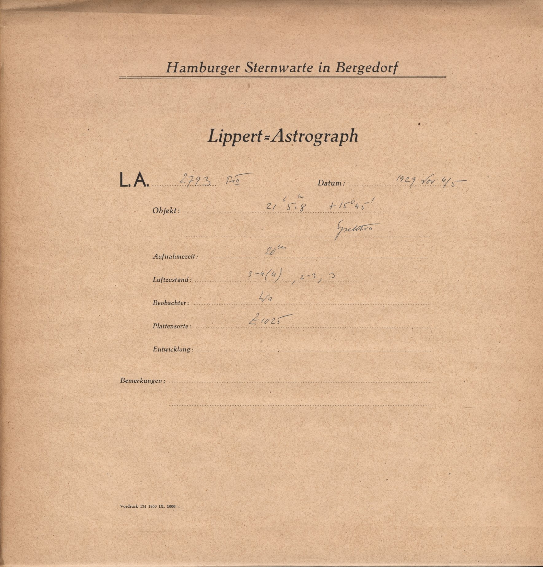 Plattenhuelle LA02793
