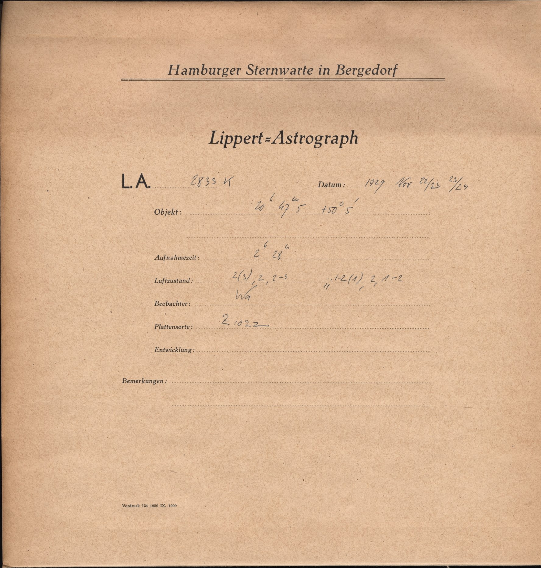 Plattenhuelle LA02833