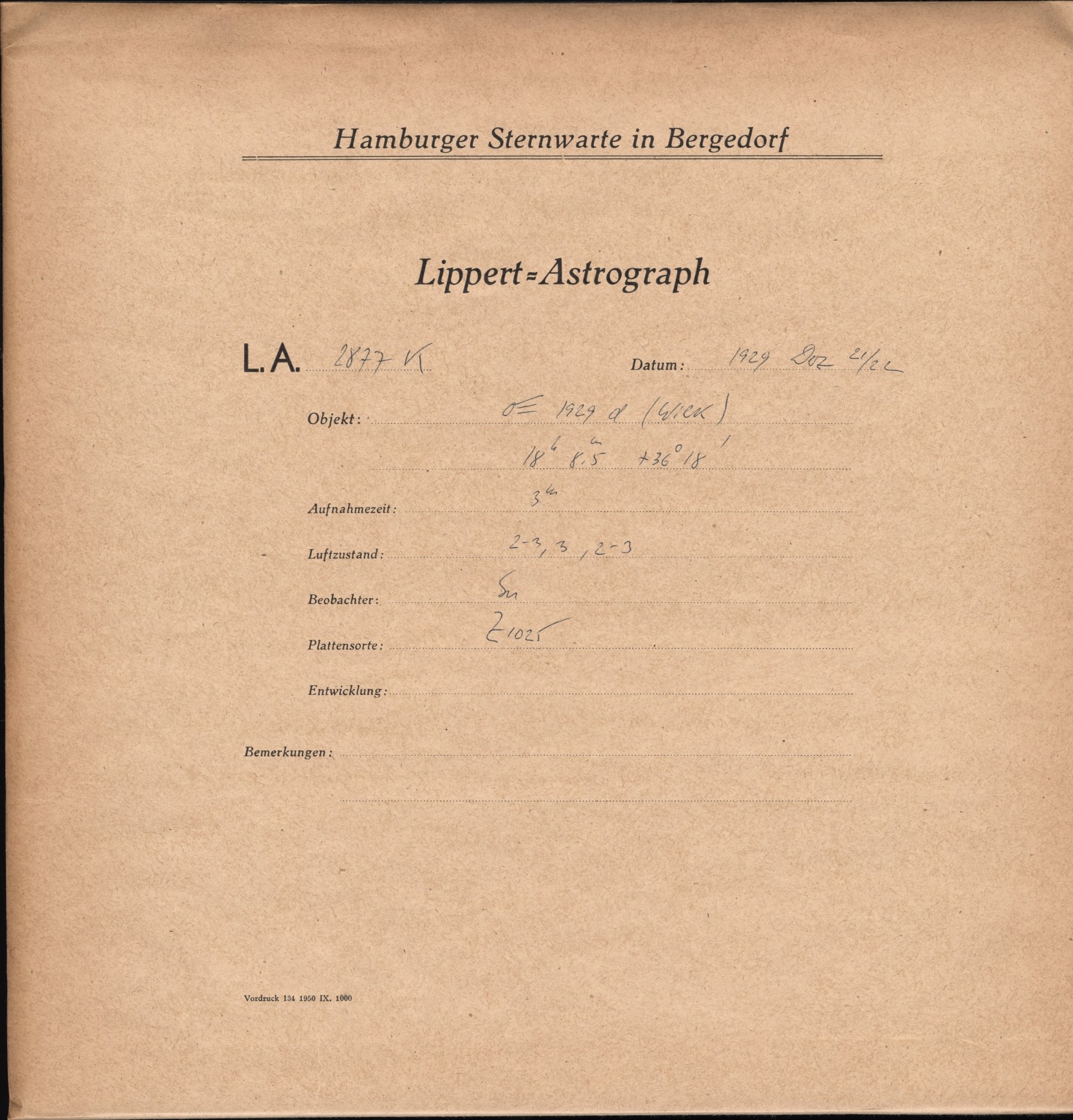 Plattenhuelle LA02877