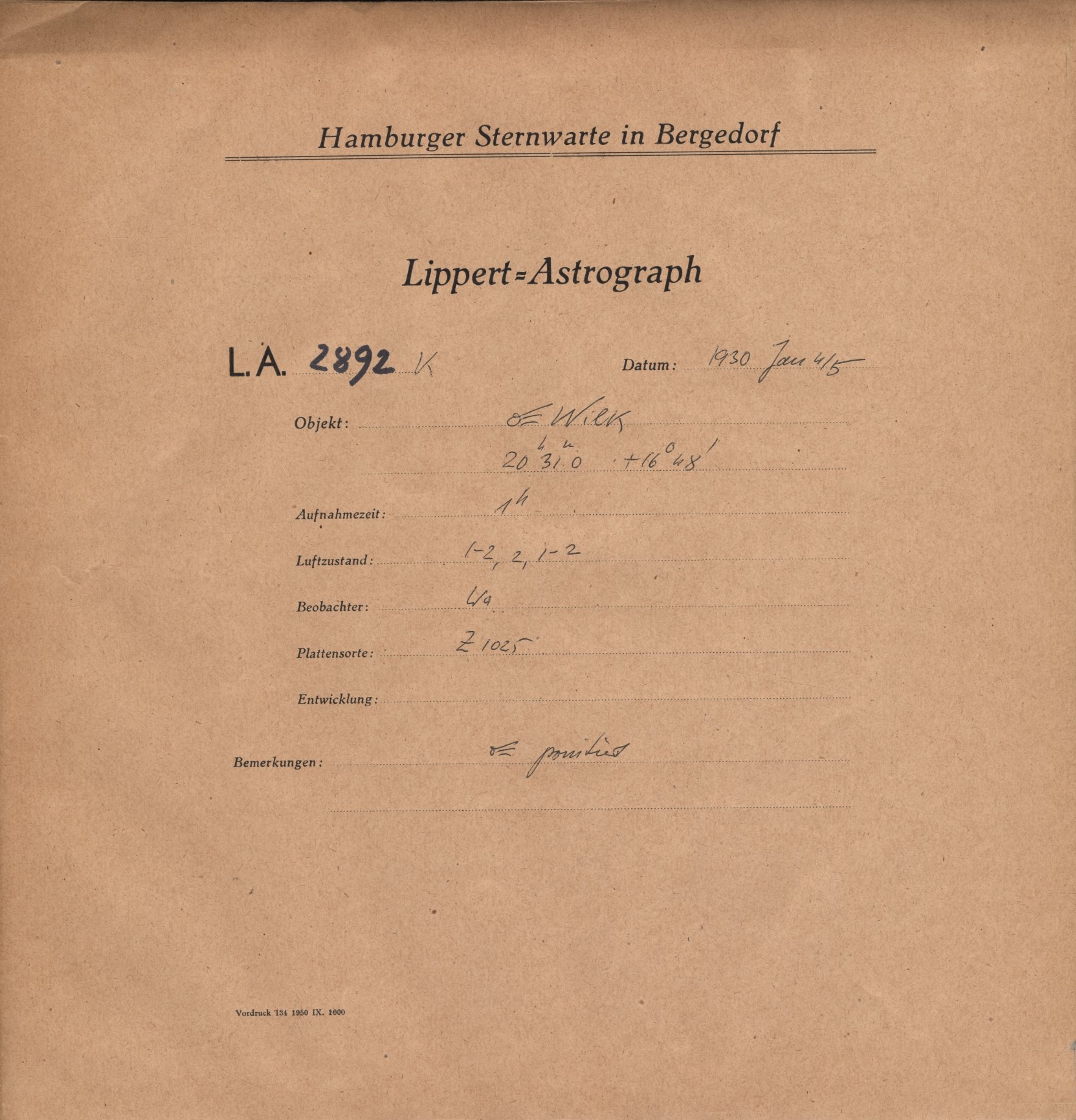 Plattenhuelle LA02892