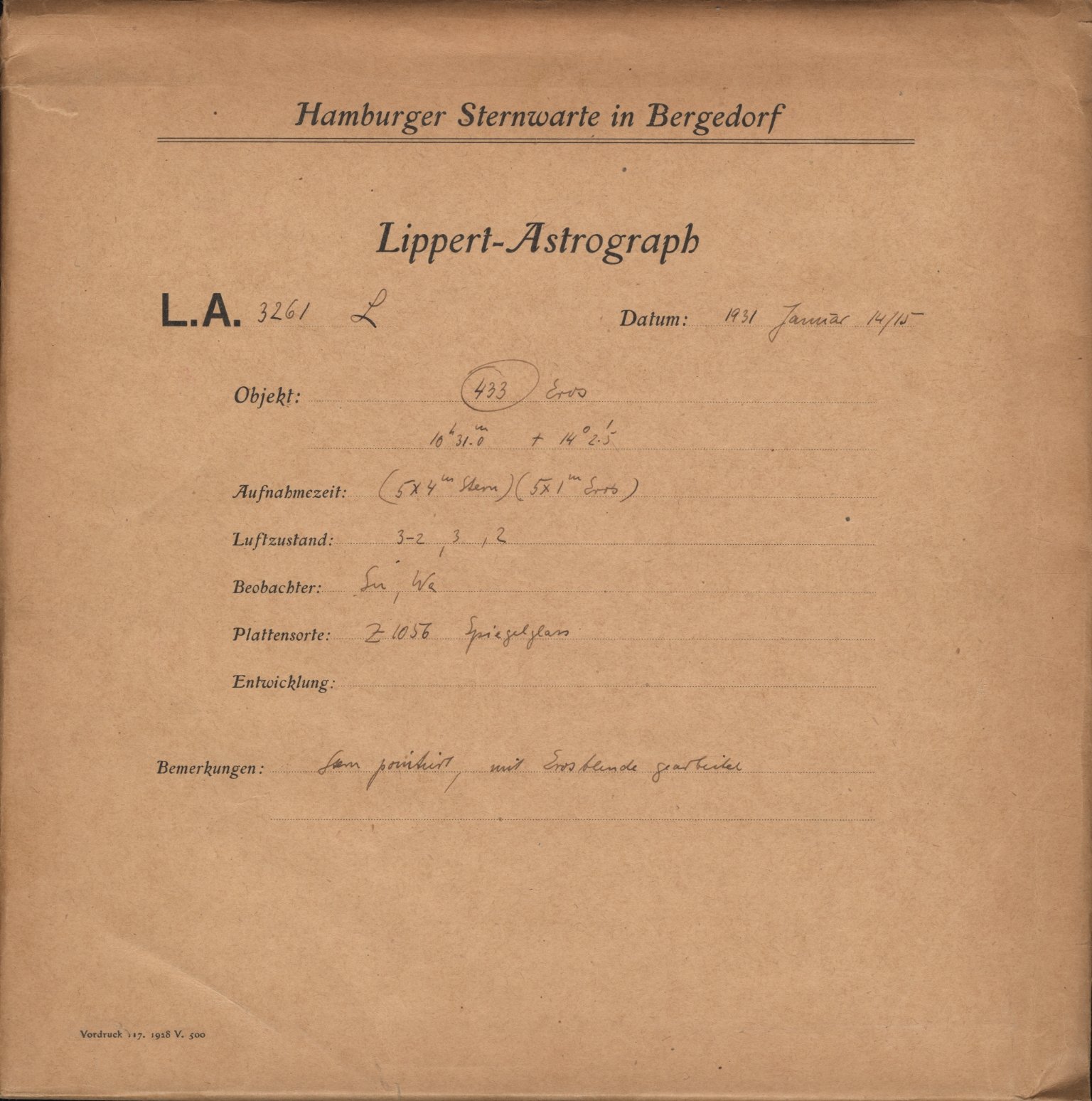Plattenhuelle LA03261