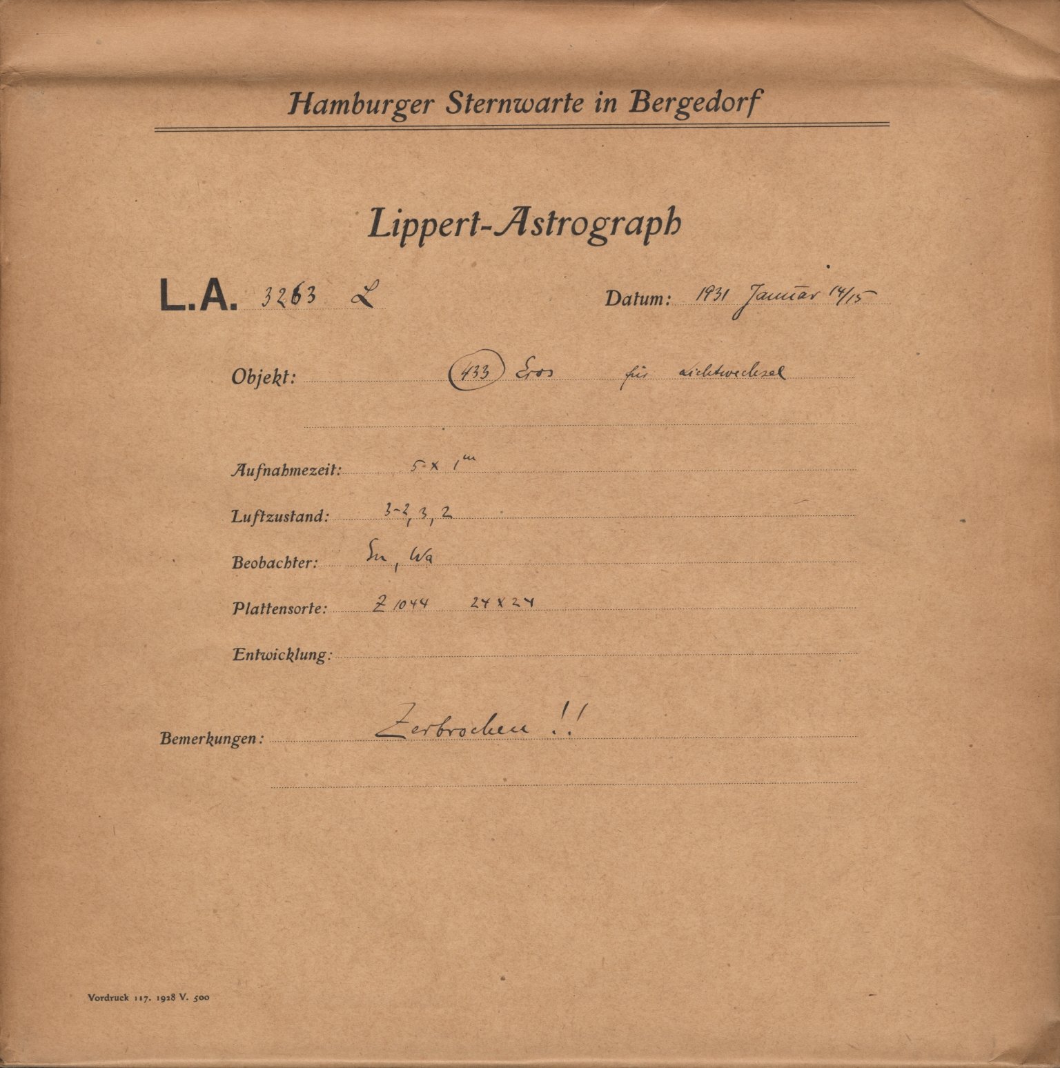Plattenhuelle LA03263