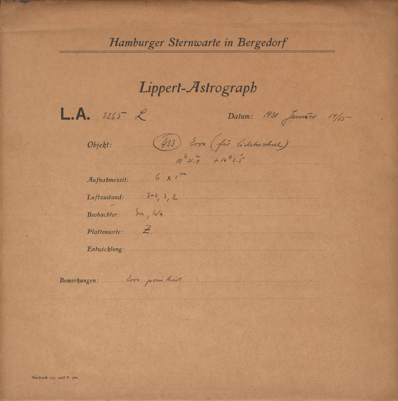 Plattenhuelle LA03265