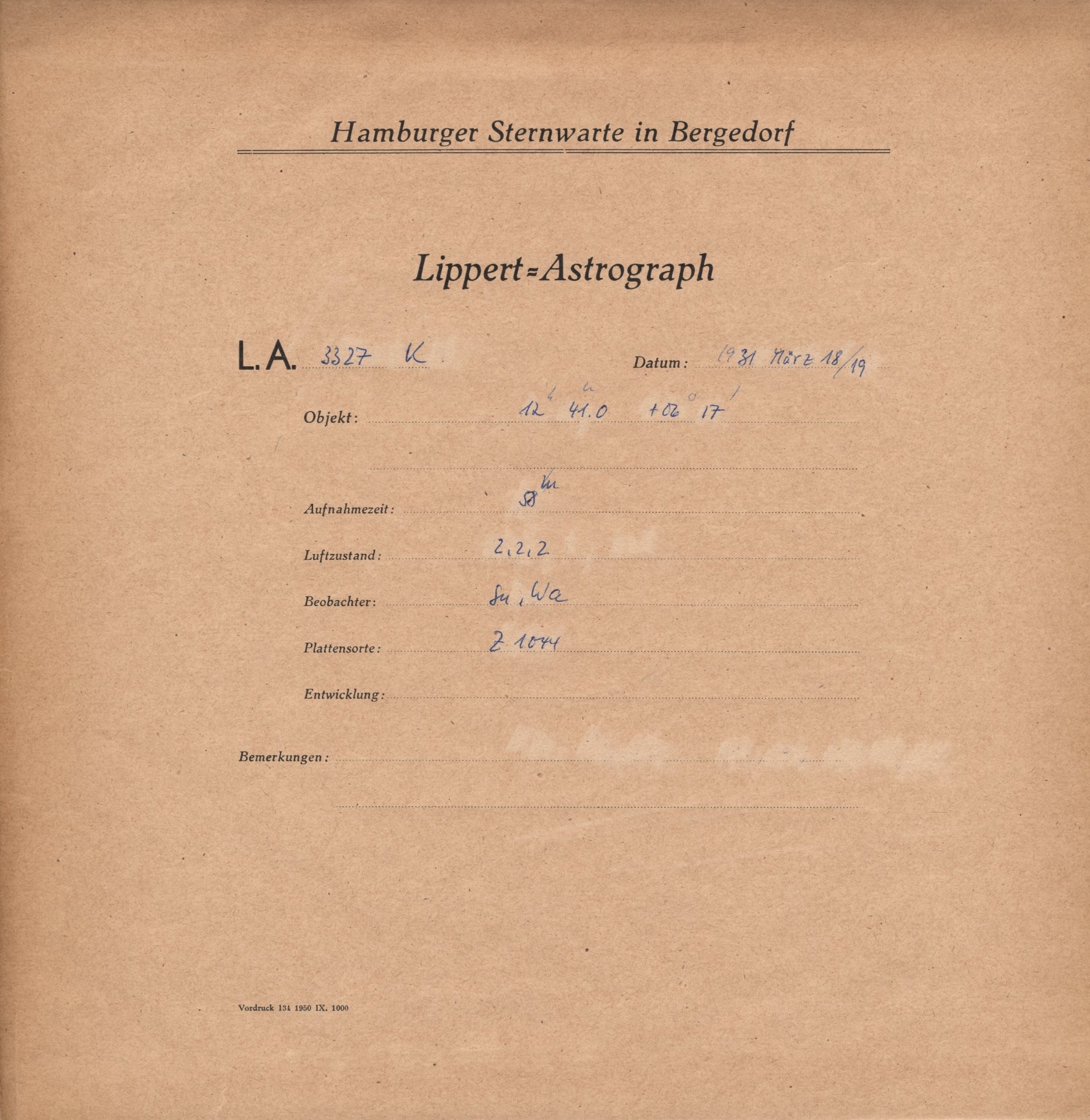 Plattenhuelle LA03327