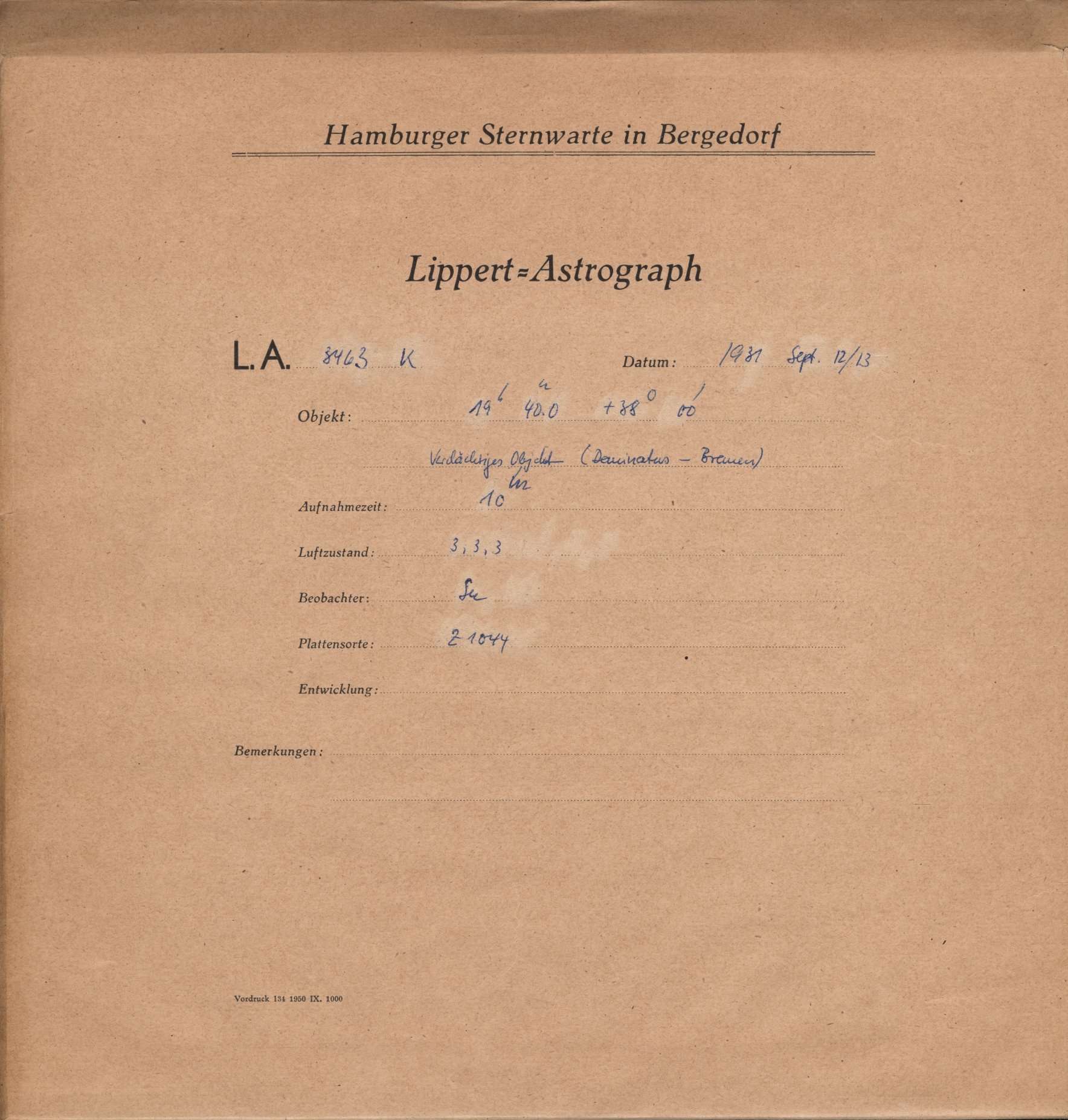 Plattenhuelle LA03463