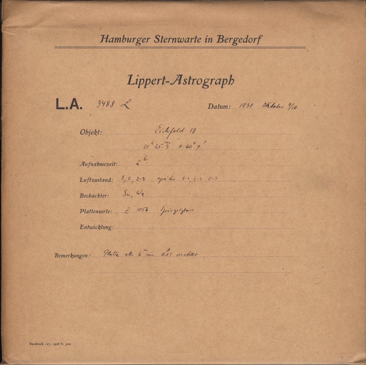 Plattenhuelle LA03488