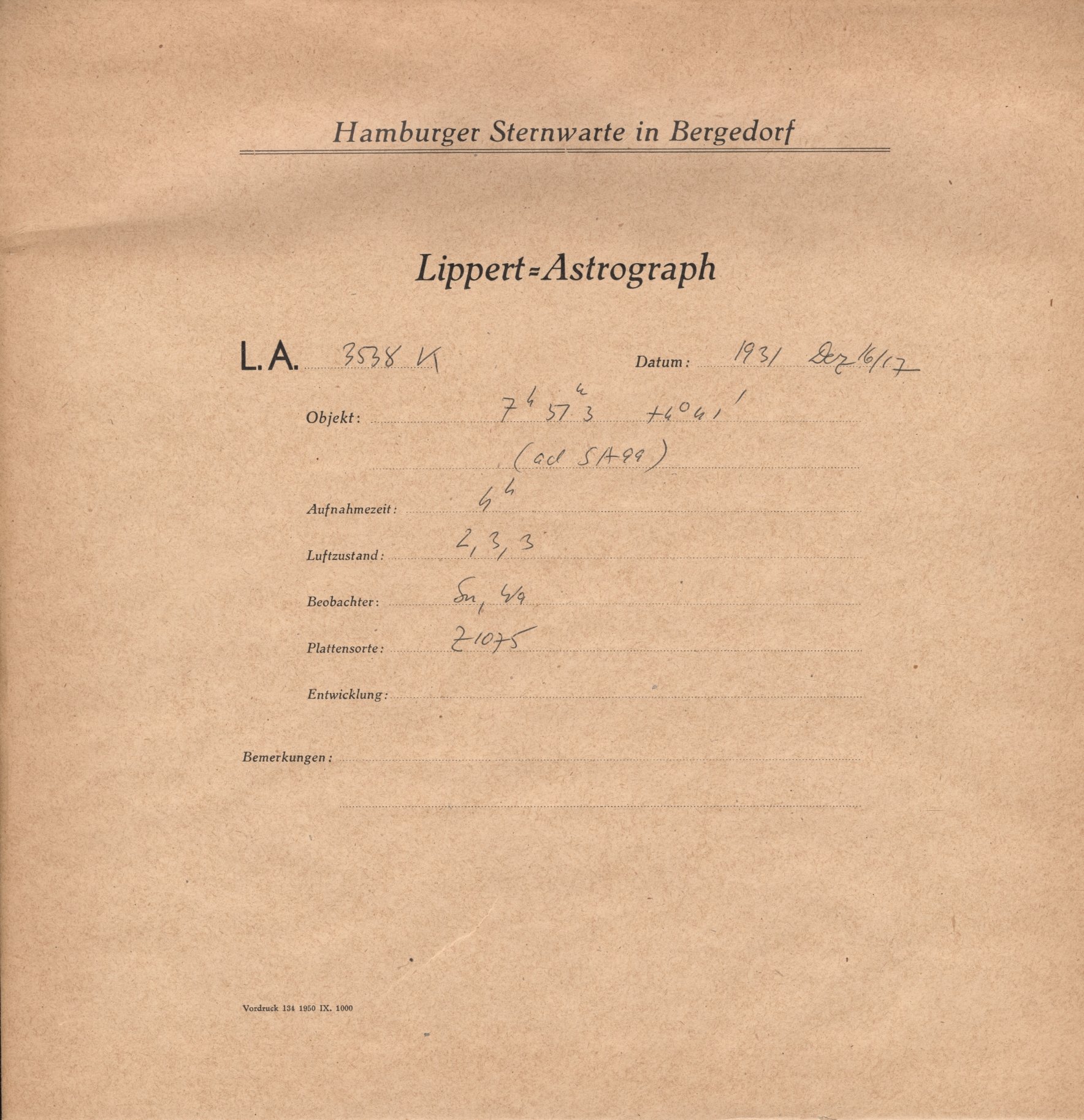 Plattenhuelle LA03538