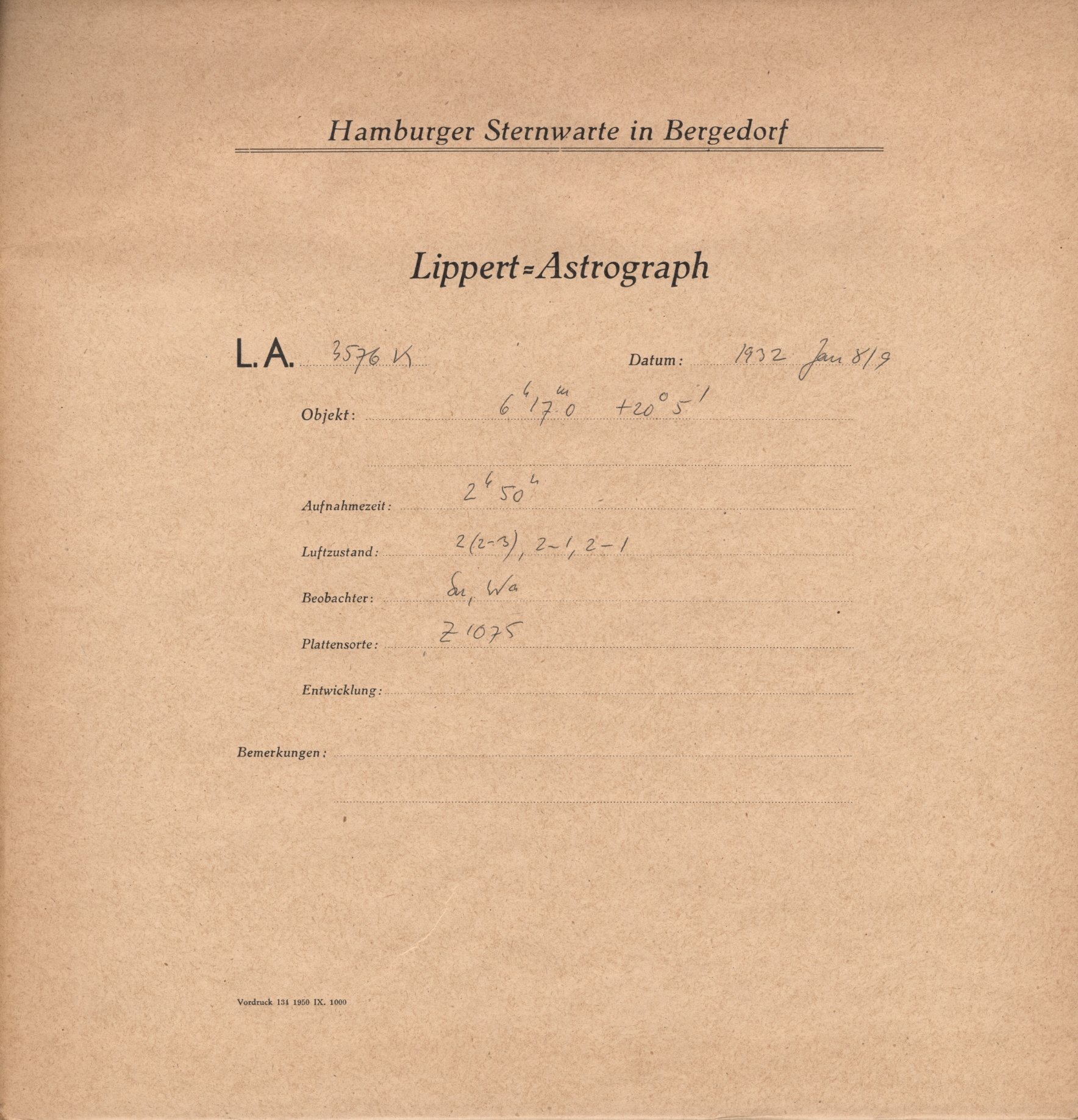 Plattenhuelle LA03576