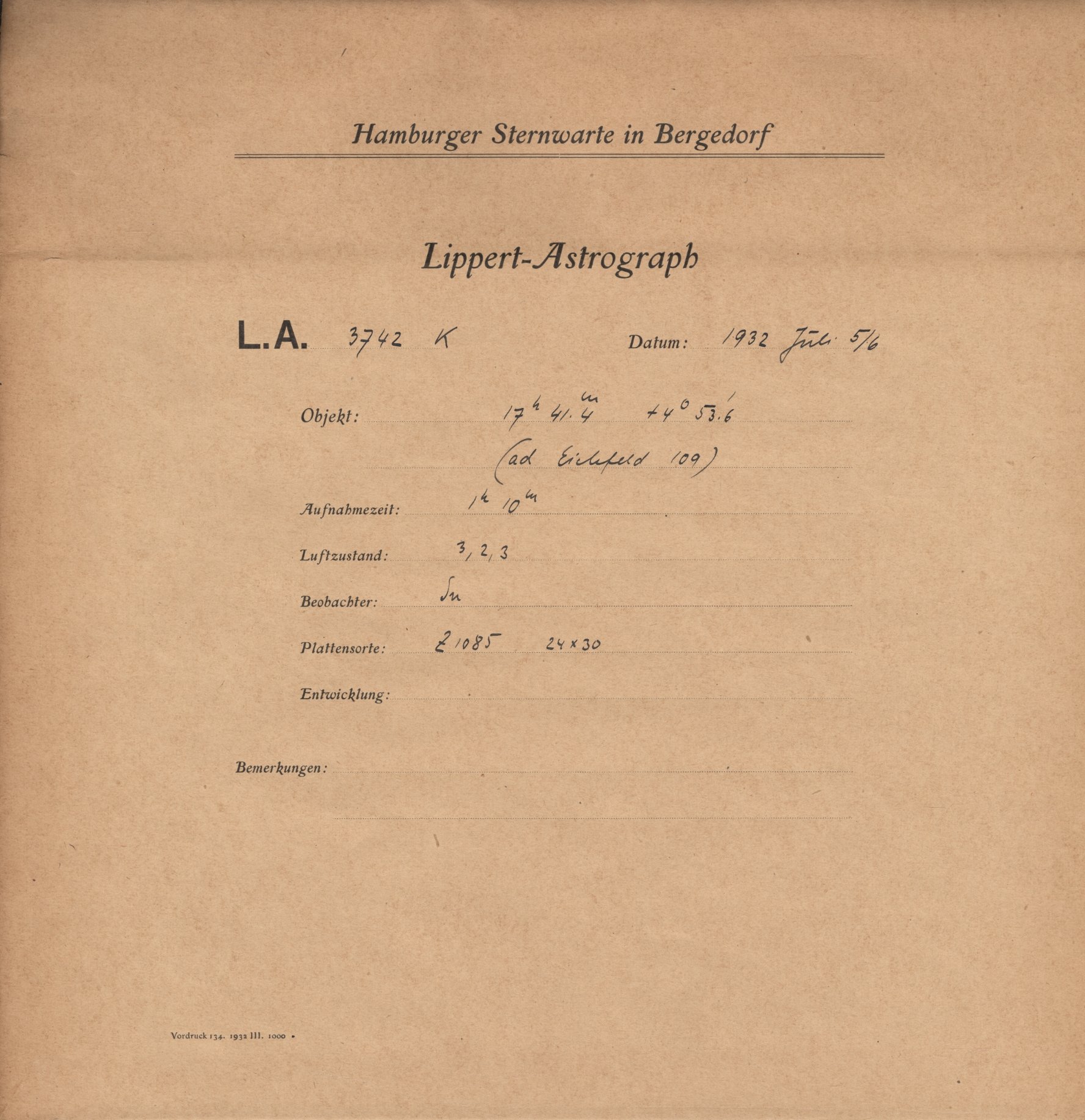 Plattenhuelle LA03742