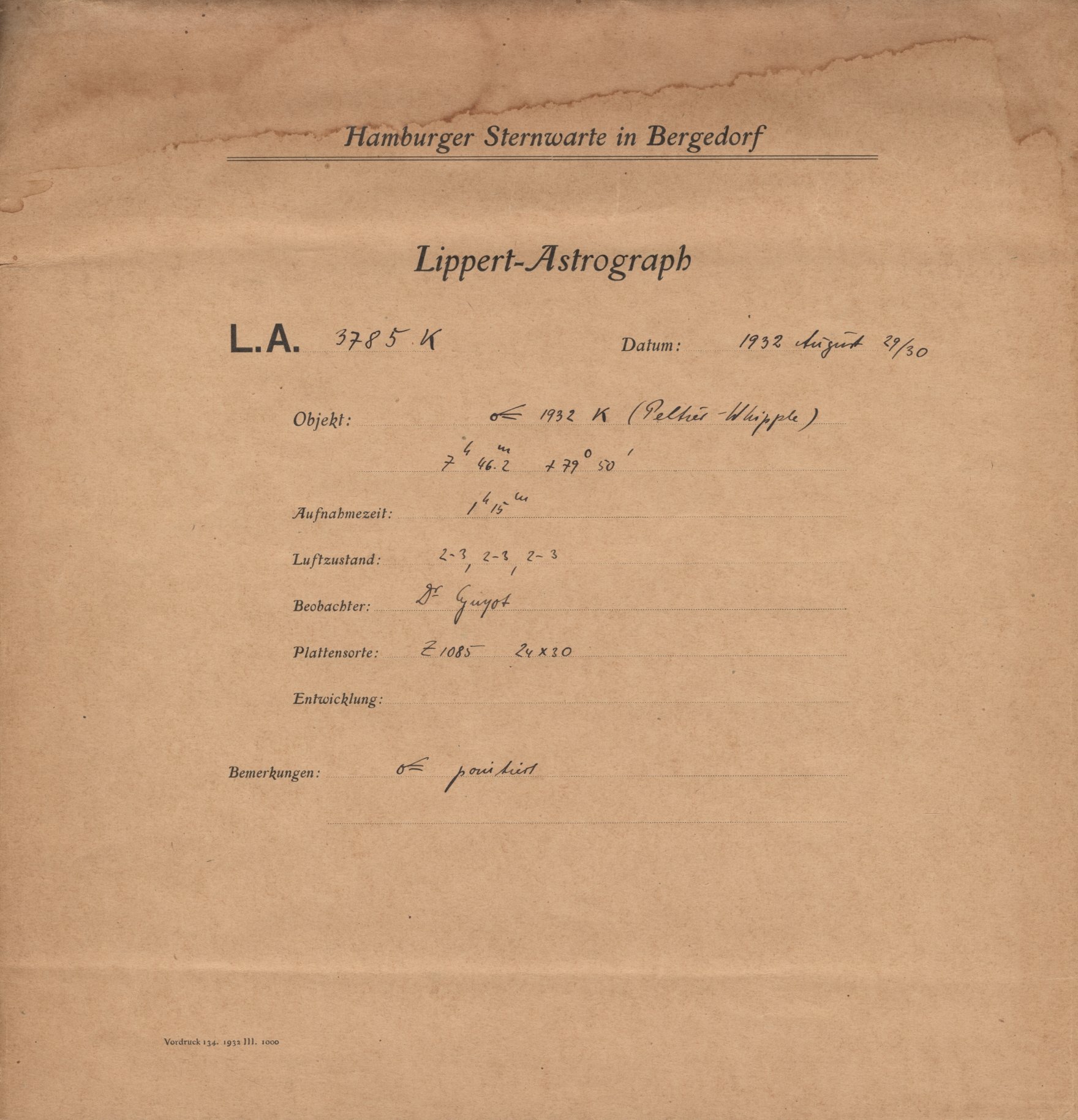 Plattenhuelle LA03785