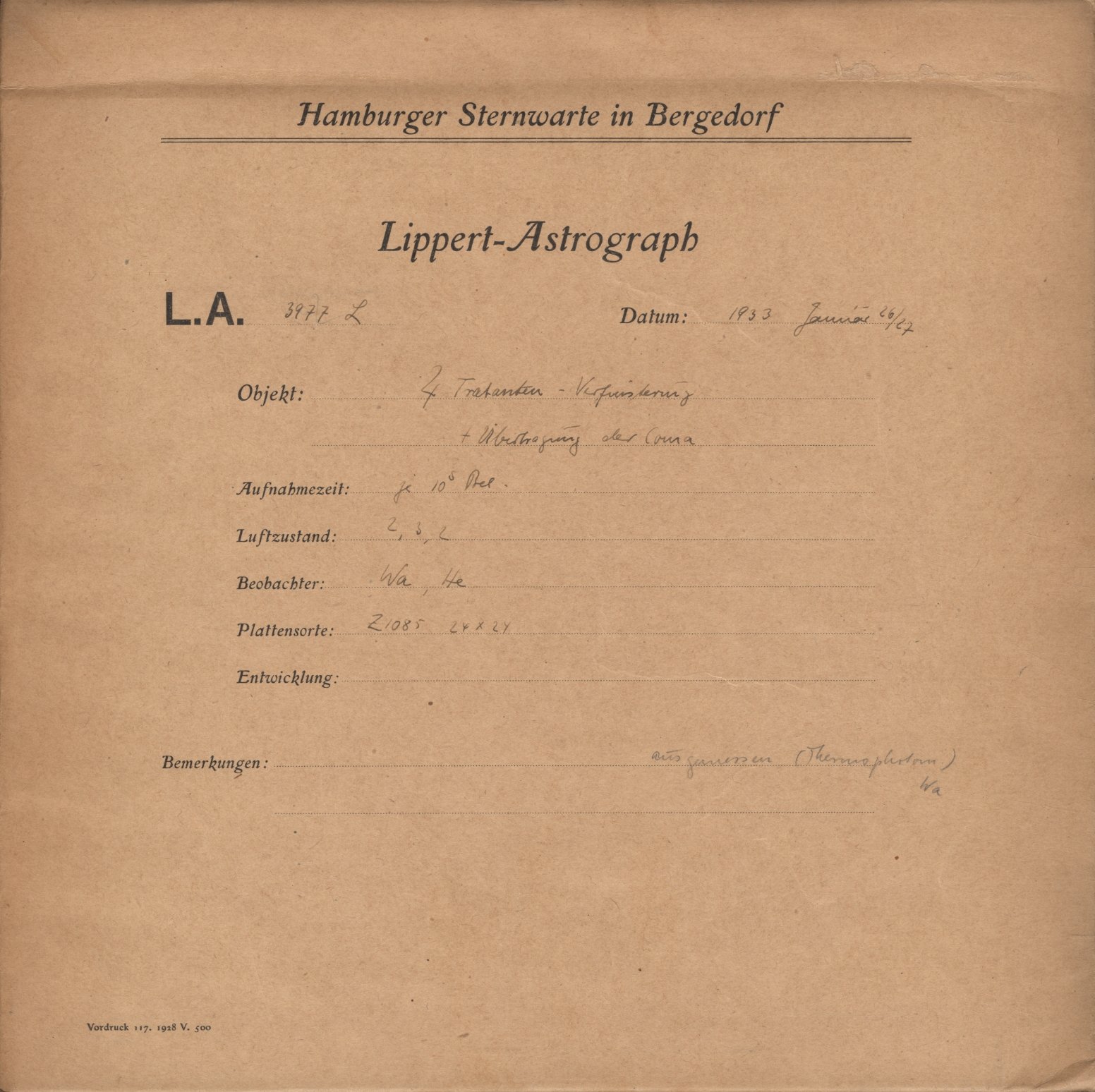 Plattenhuelle LA03977