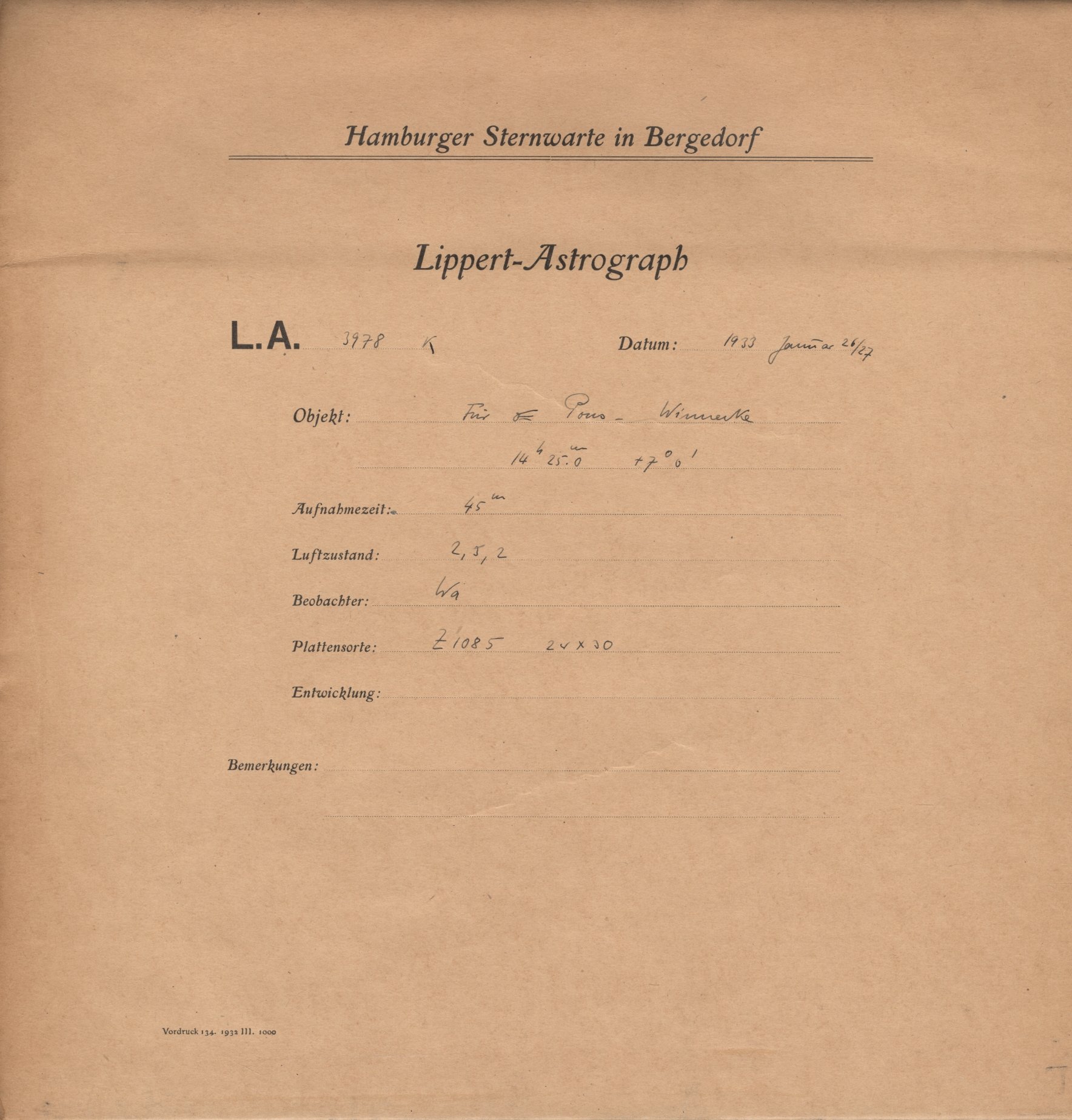 Plattenhuelle LA03978