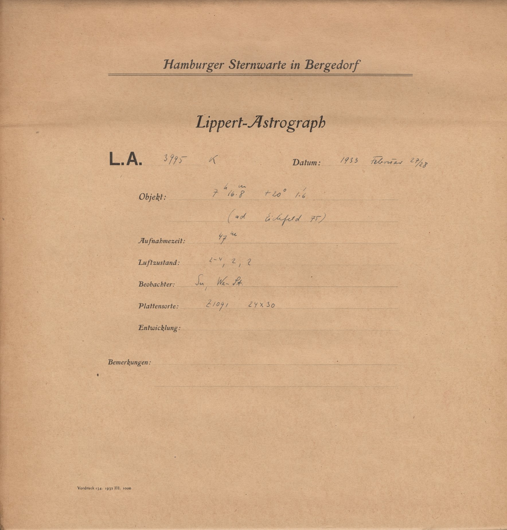 Plattenhuelle LA03995