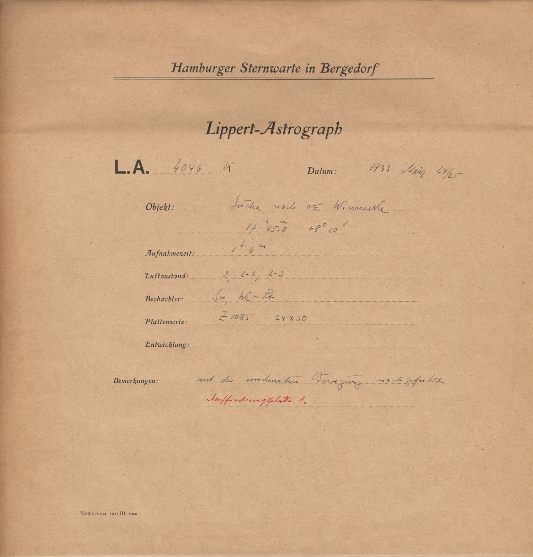 Plattenhuelle LA04046