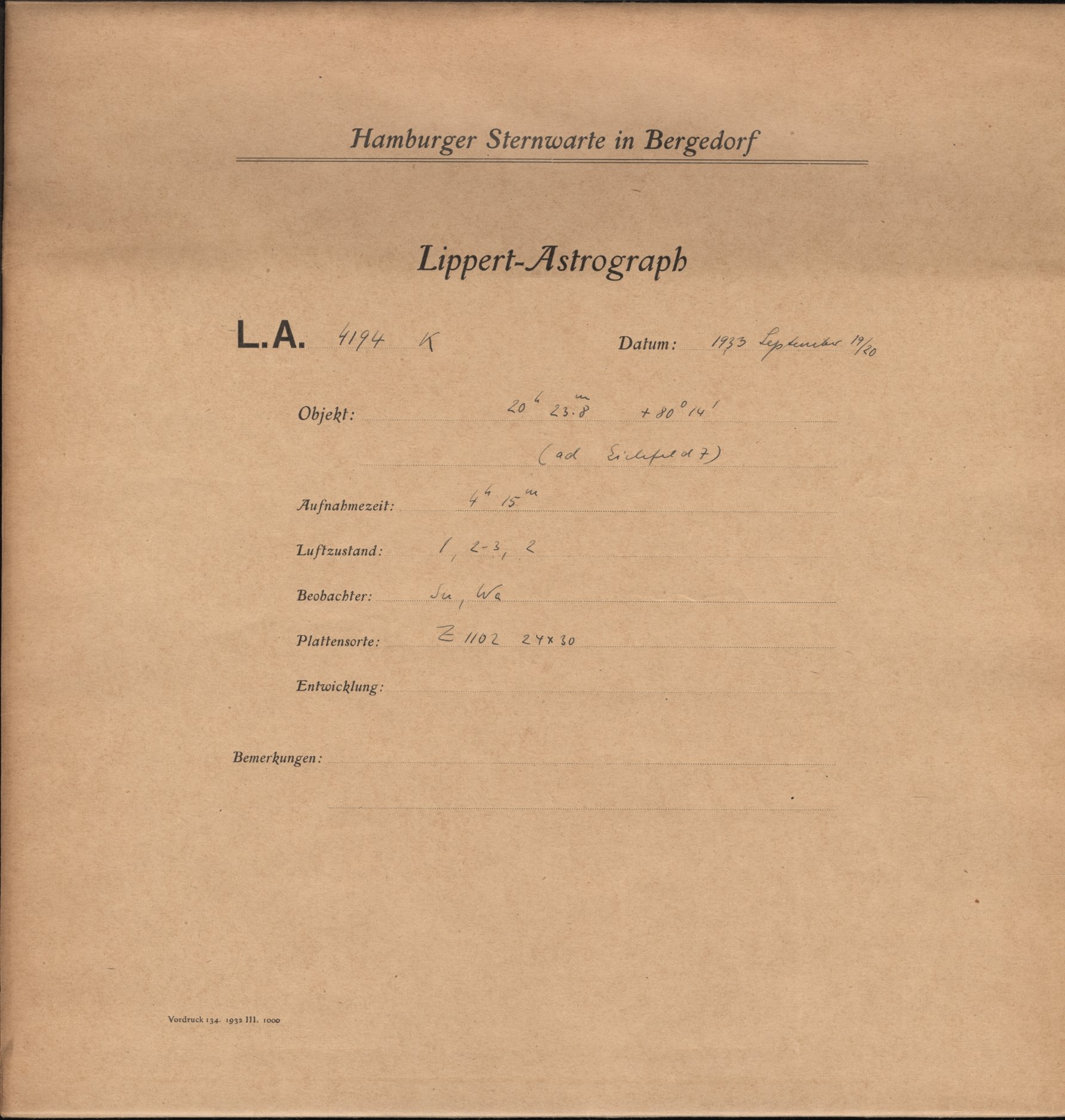 Plattenhuelle LA04194