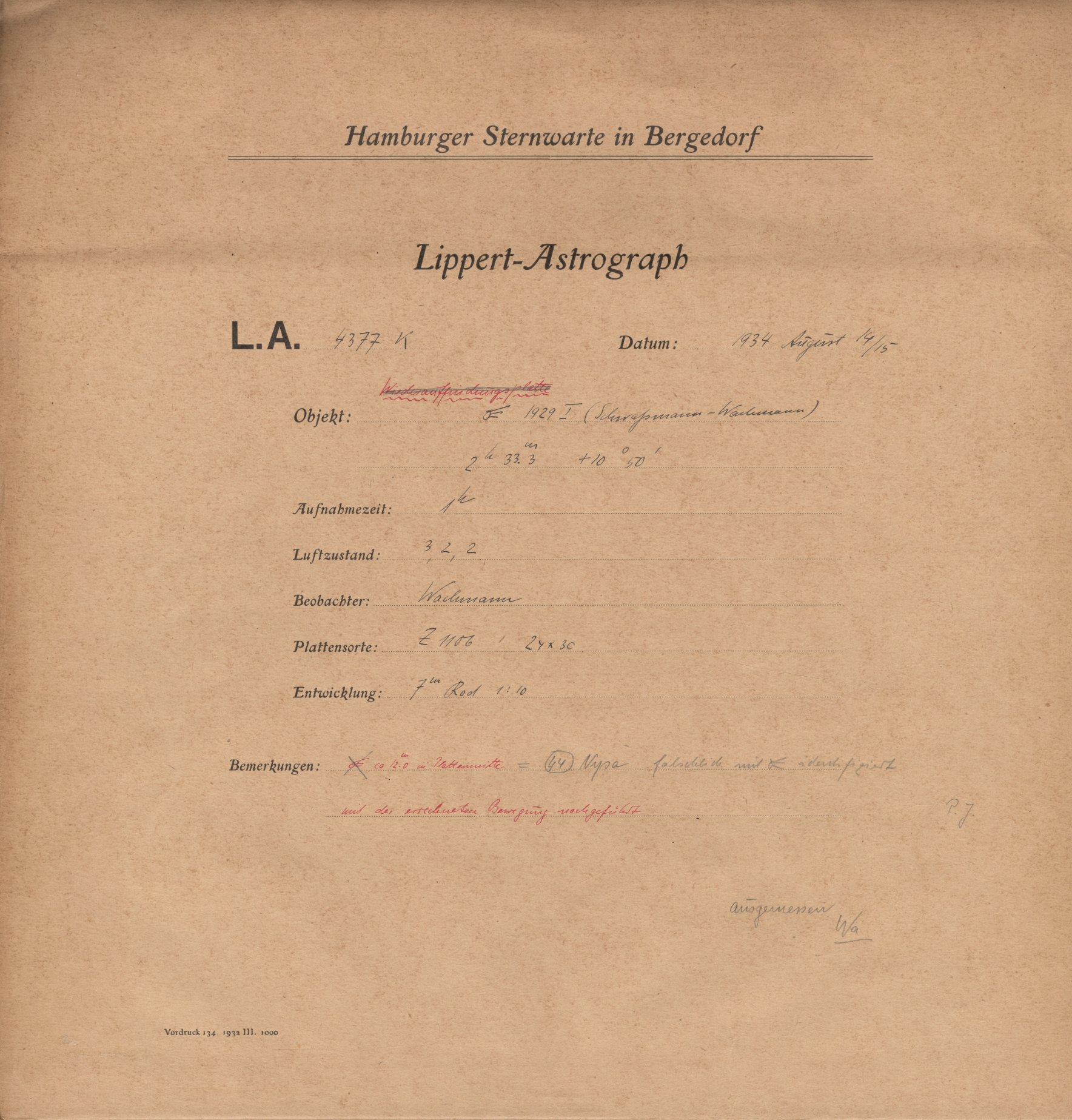 Plattenhuelle LA04377