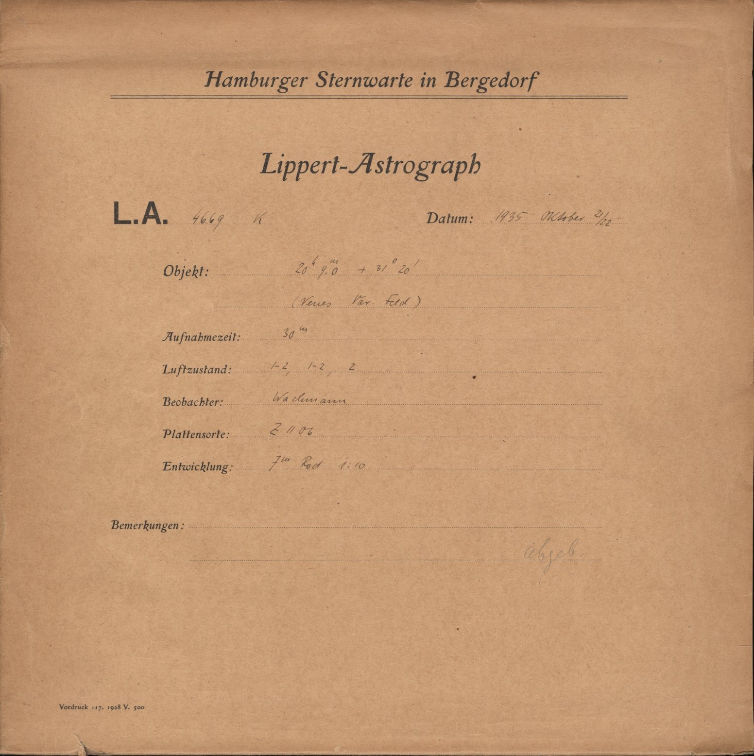 Plattenhuelle LA04669