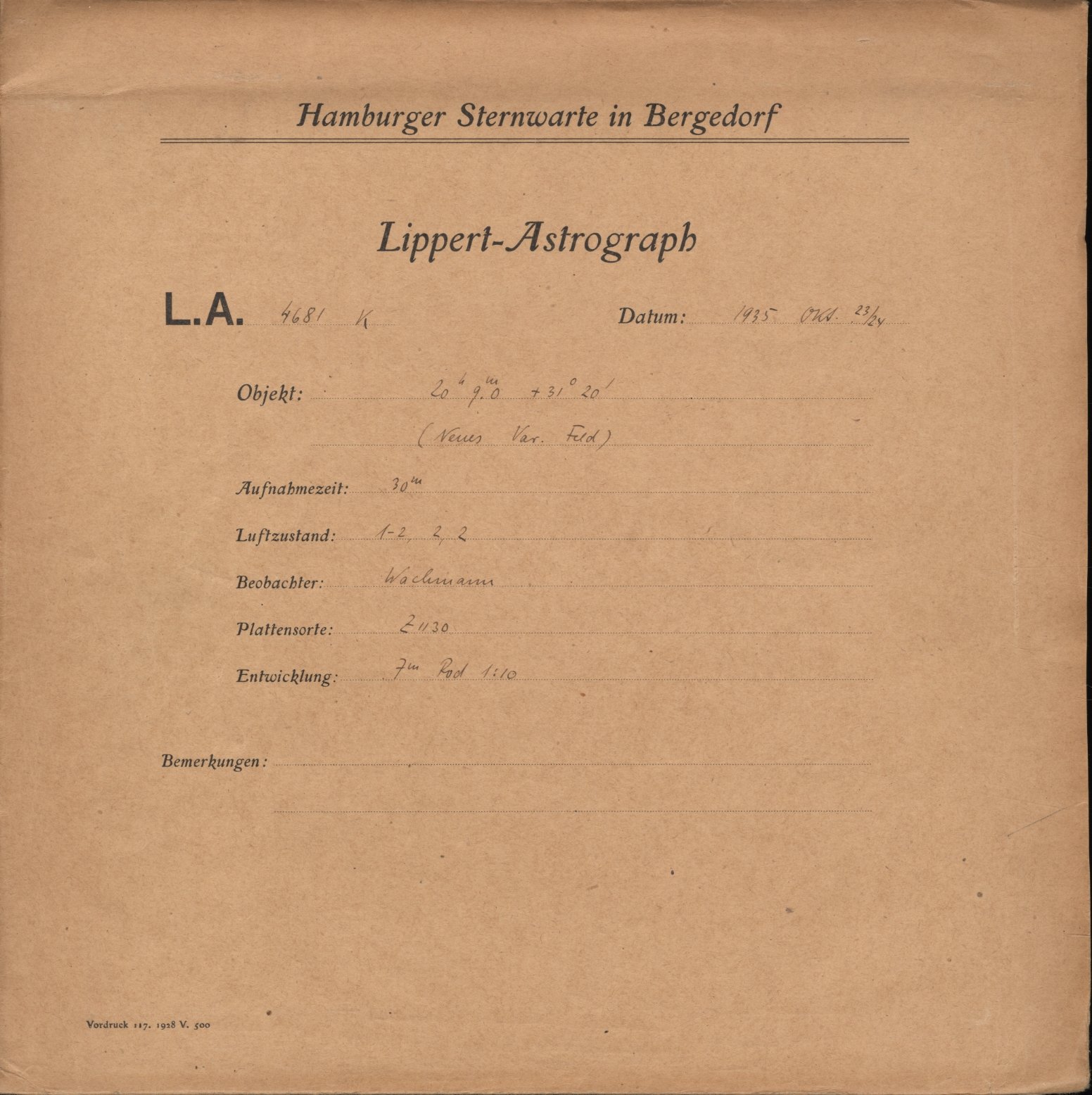 Plattenhuelle LA04681