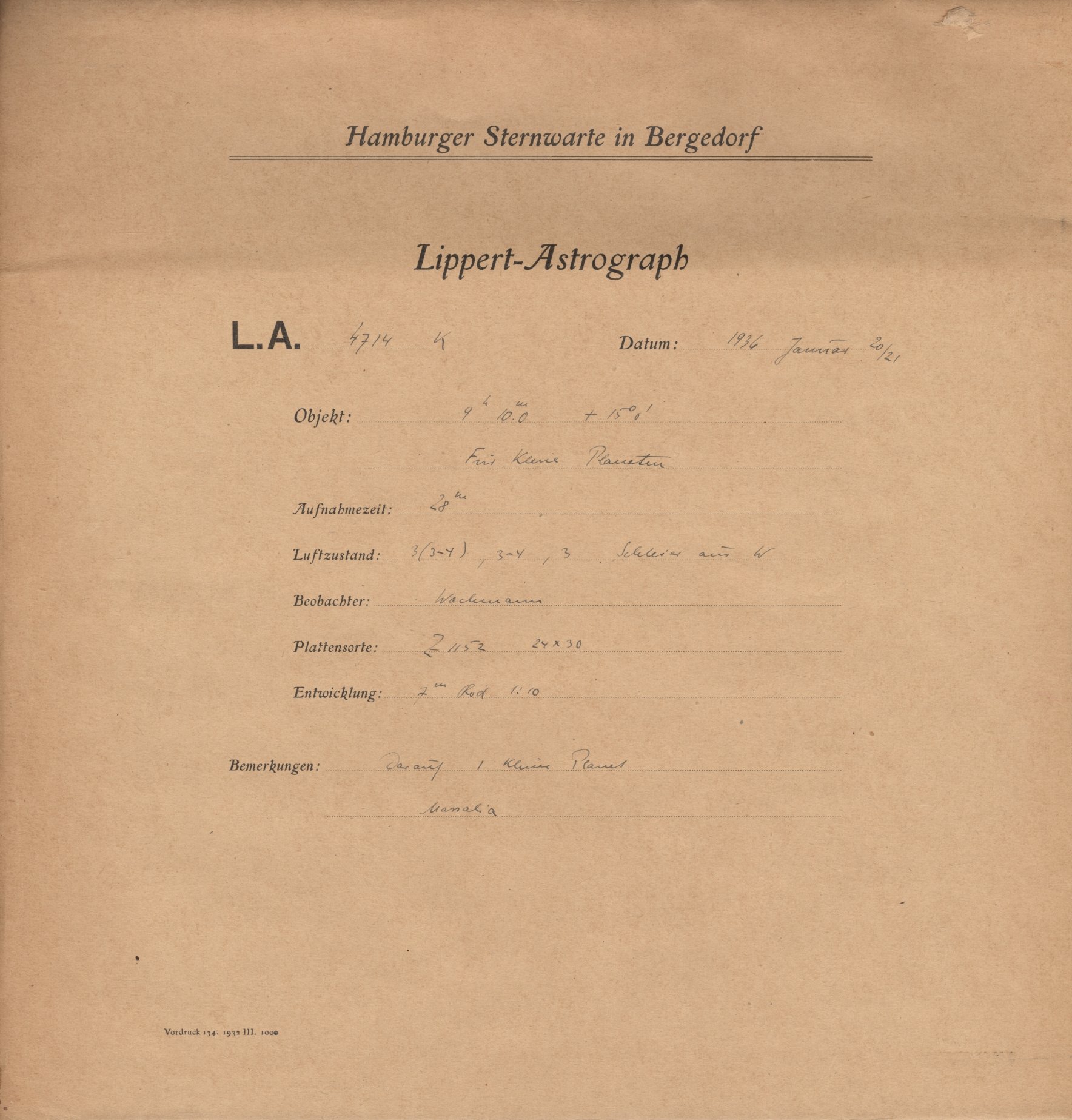 Plattenhuelle LA04714