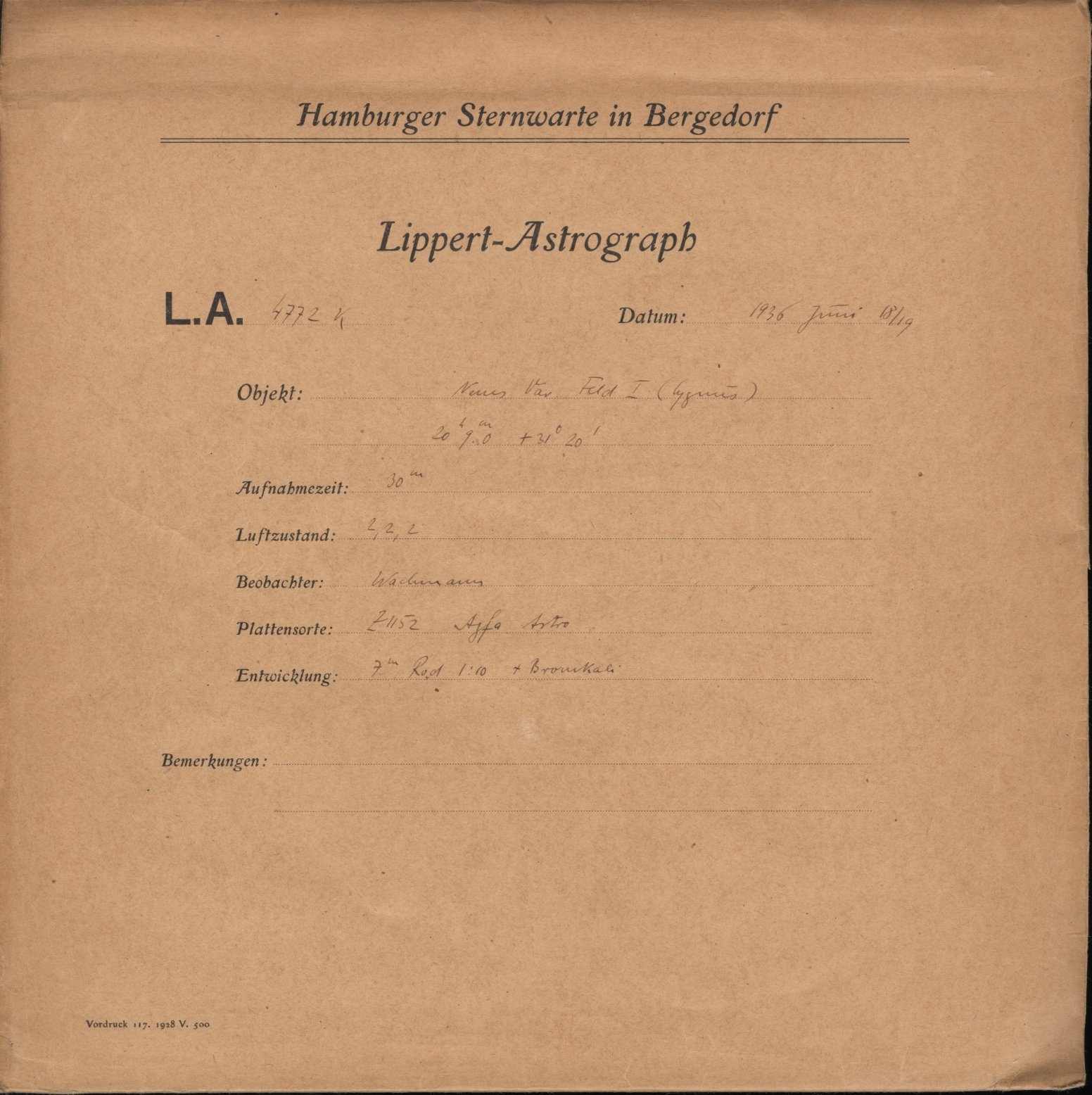 Plattenhuelle LA04772