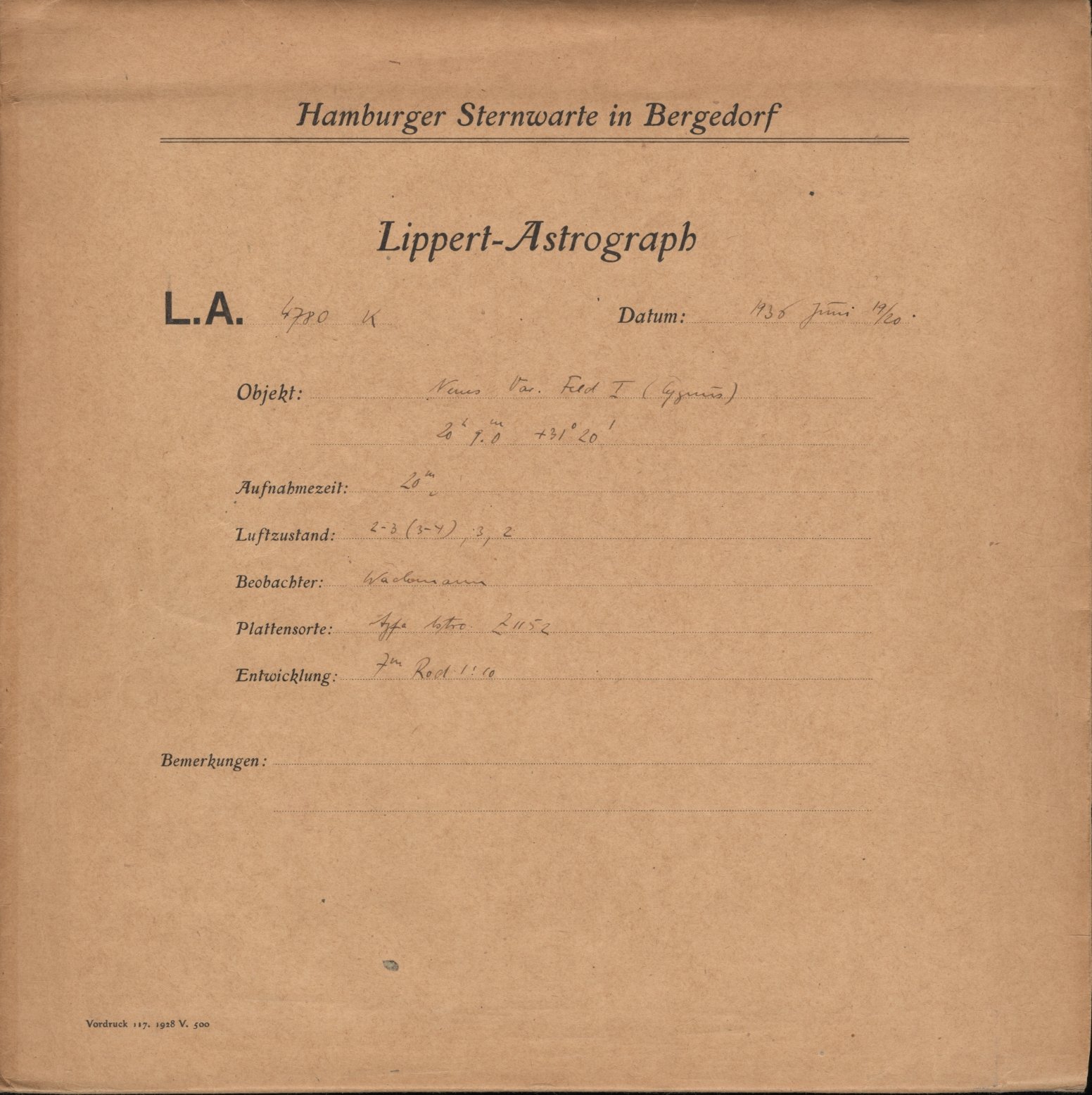 Plattenhuelle LA04780