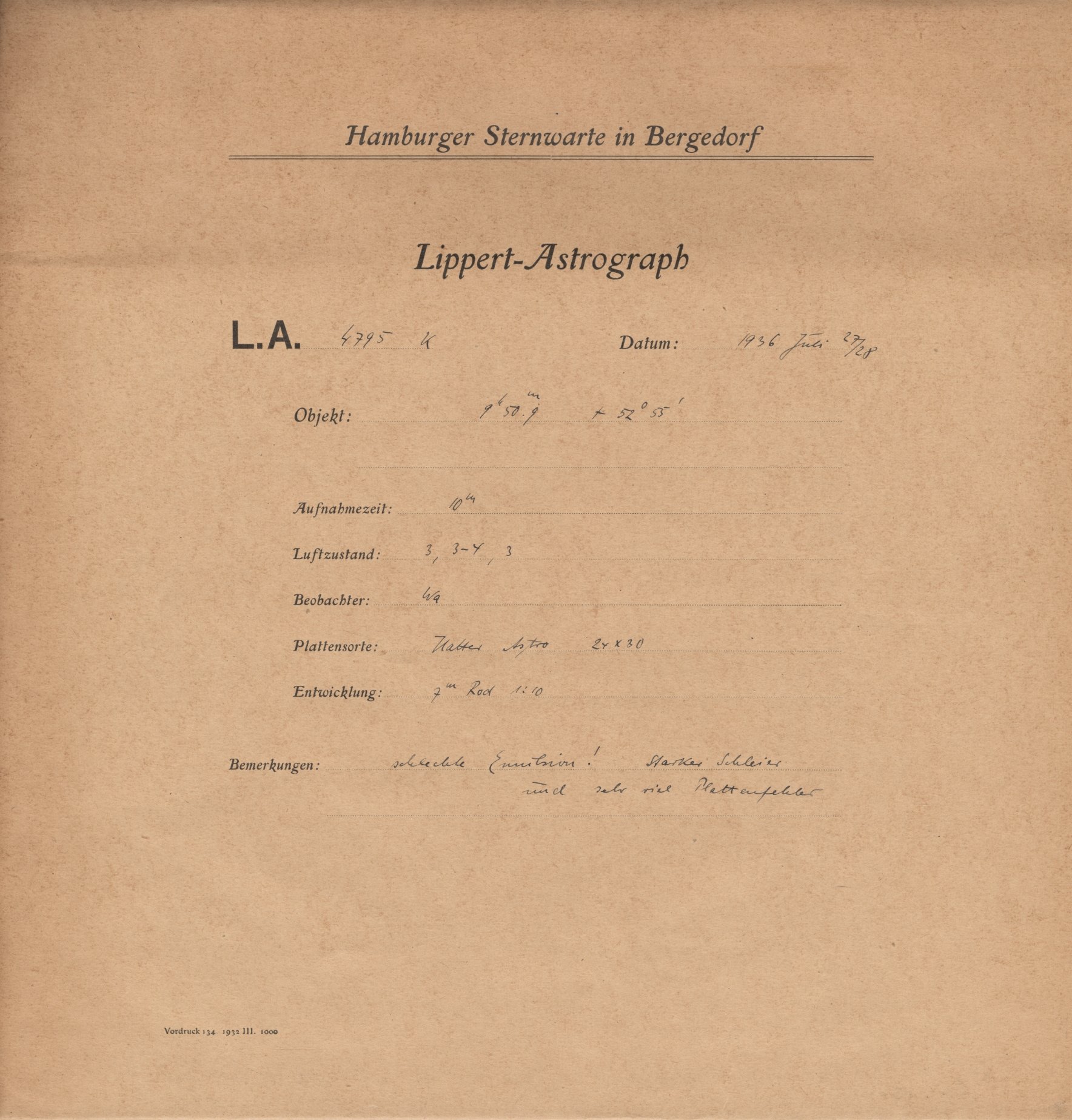 Plattenhuelle LA04795