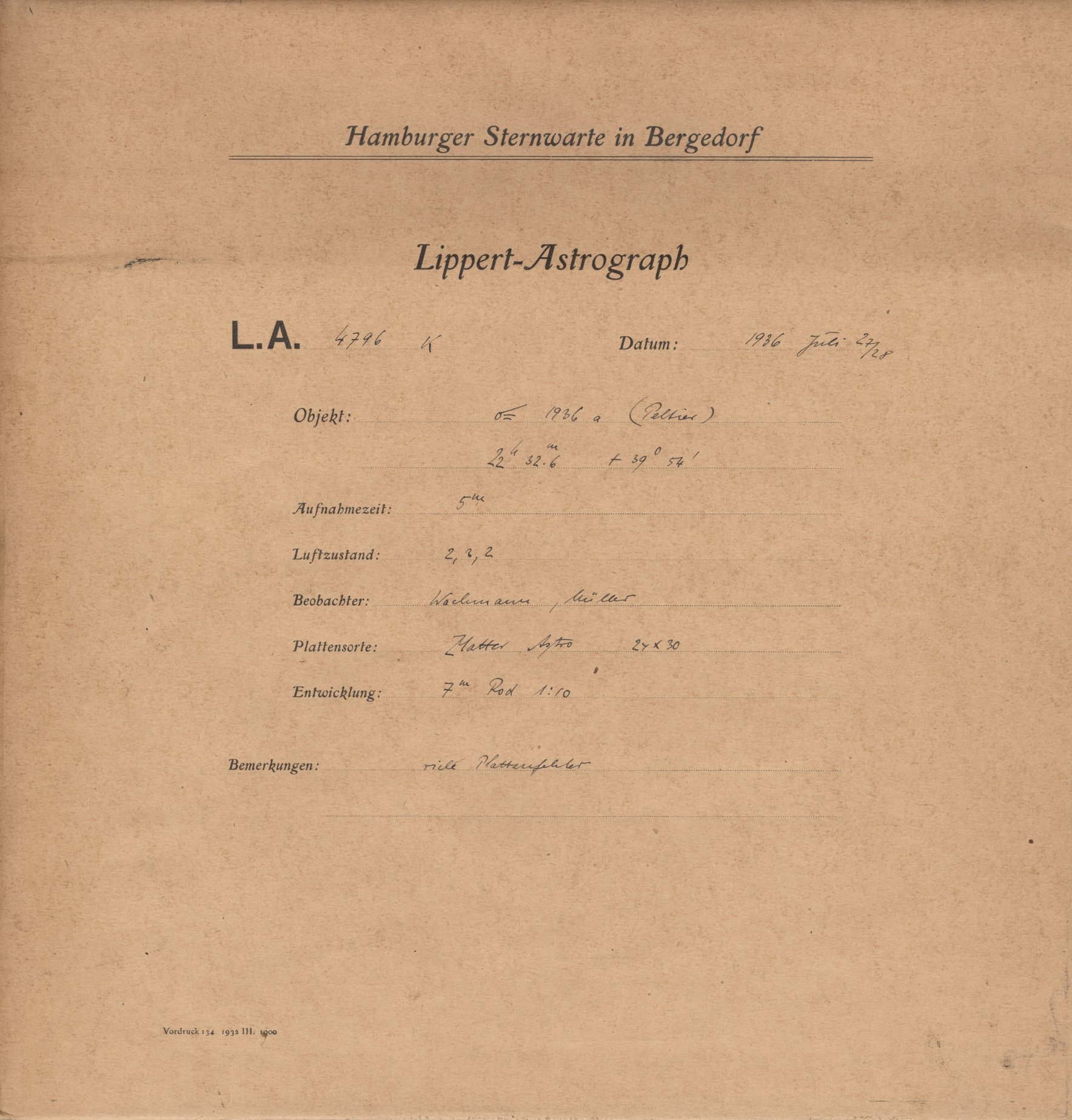 Plattenhuelle LA04796
