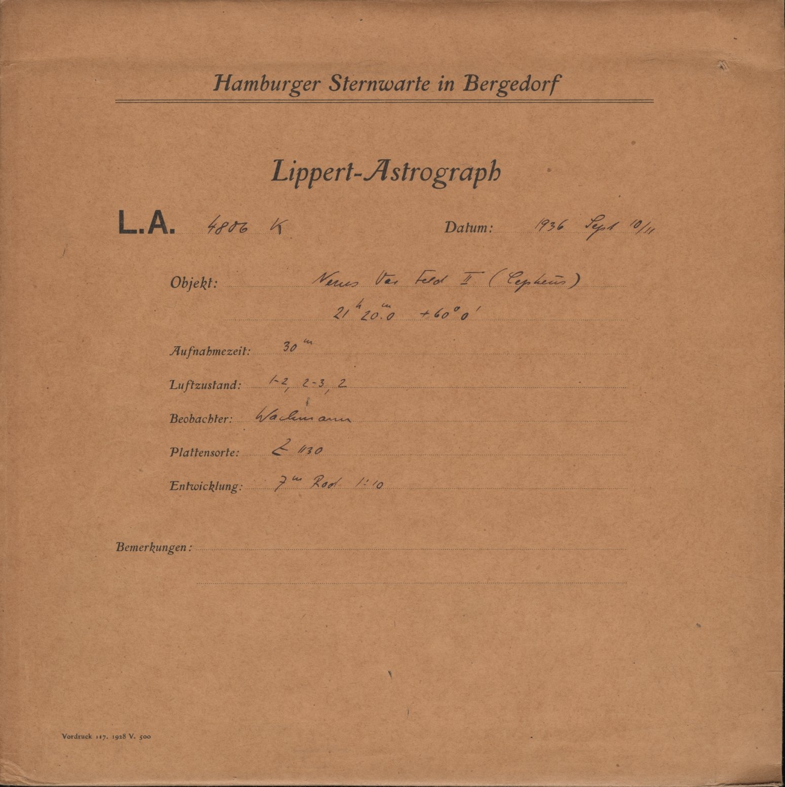 Plattenhuelle LA04806